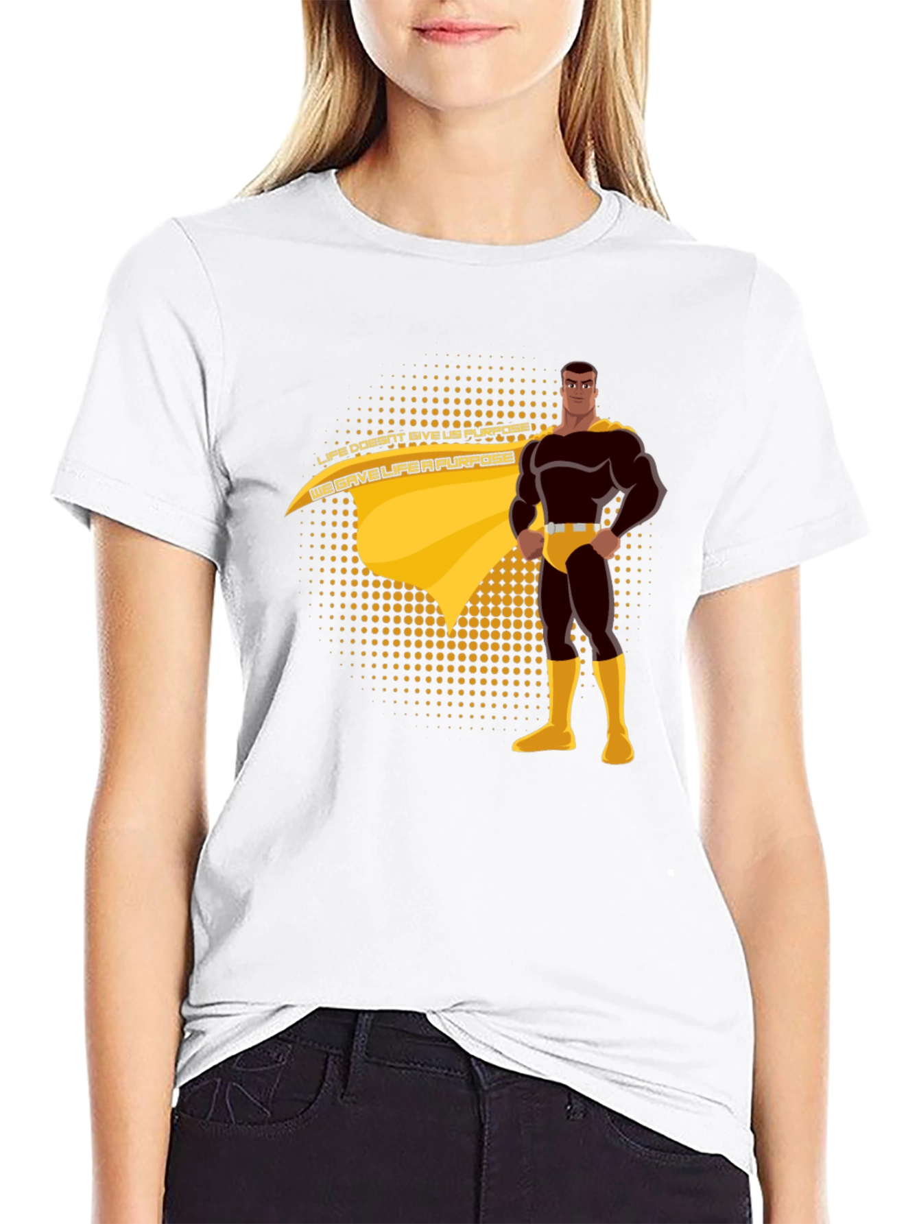 Purpose Driven Superhero Graphic T-Shirt