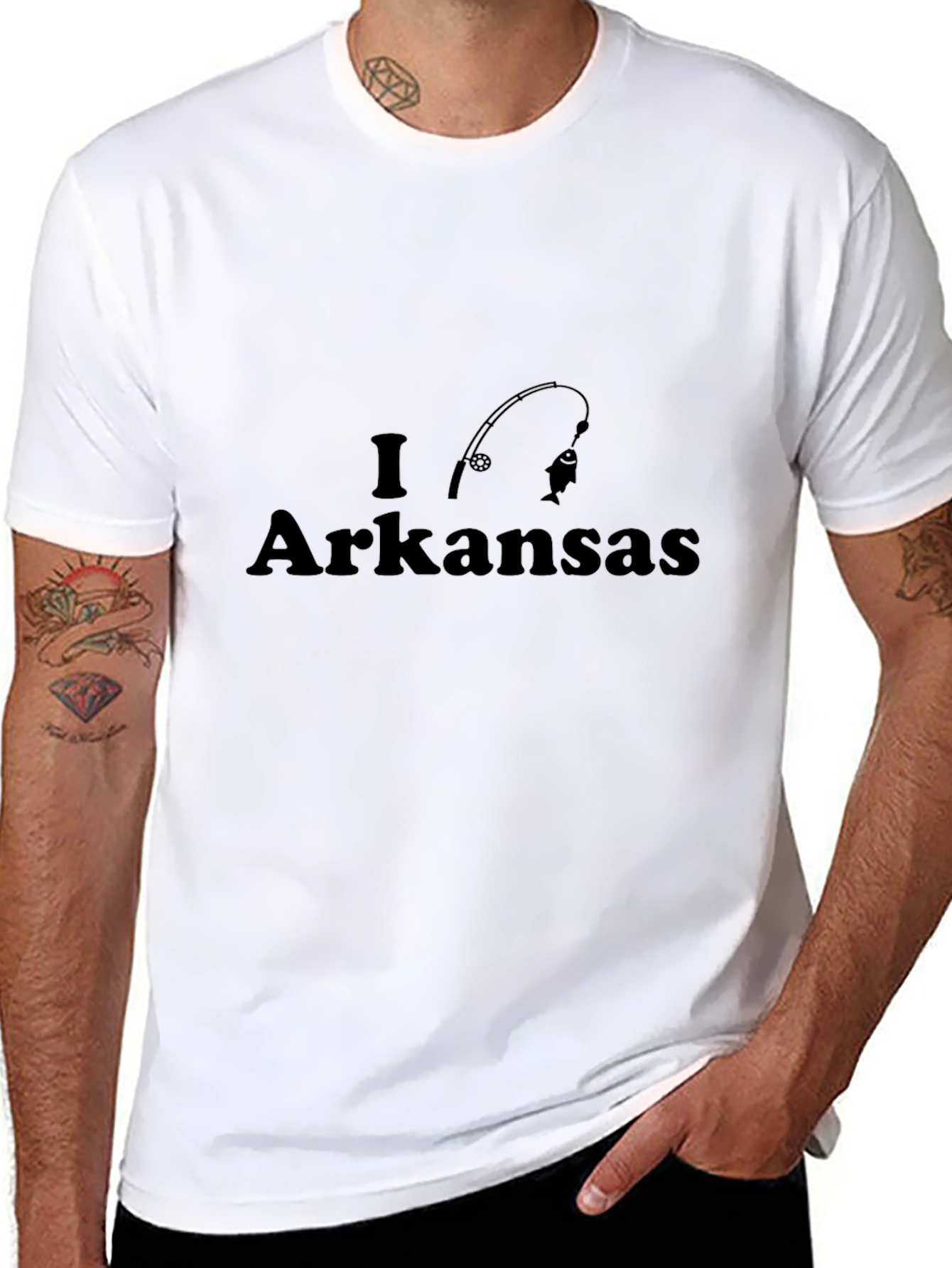 I Heart Arkansas Fishing T-Shirt