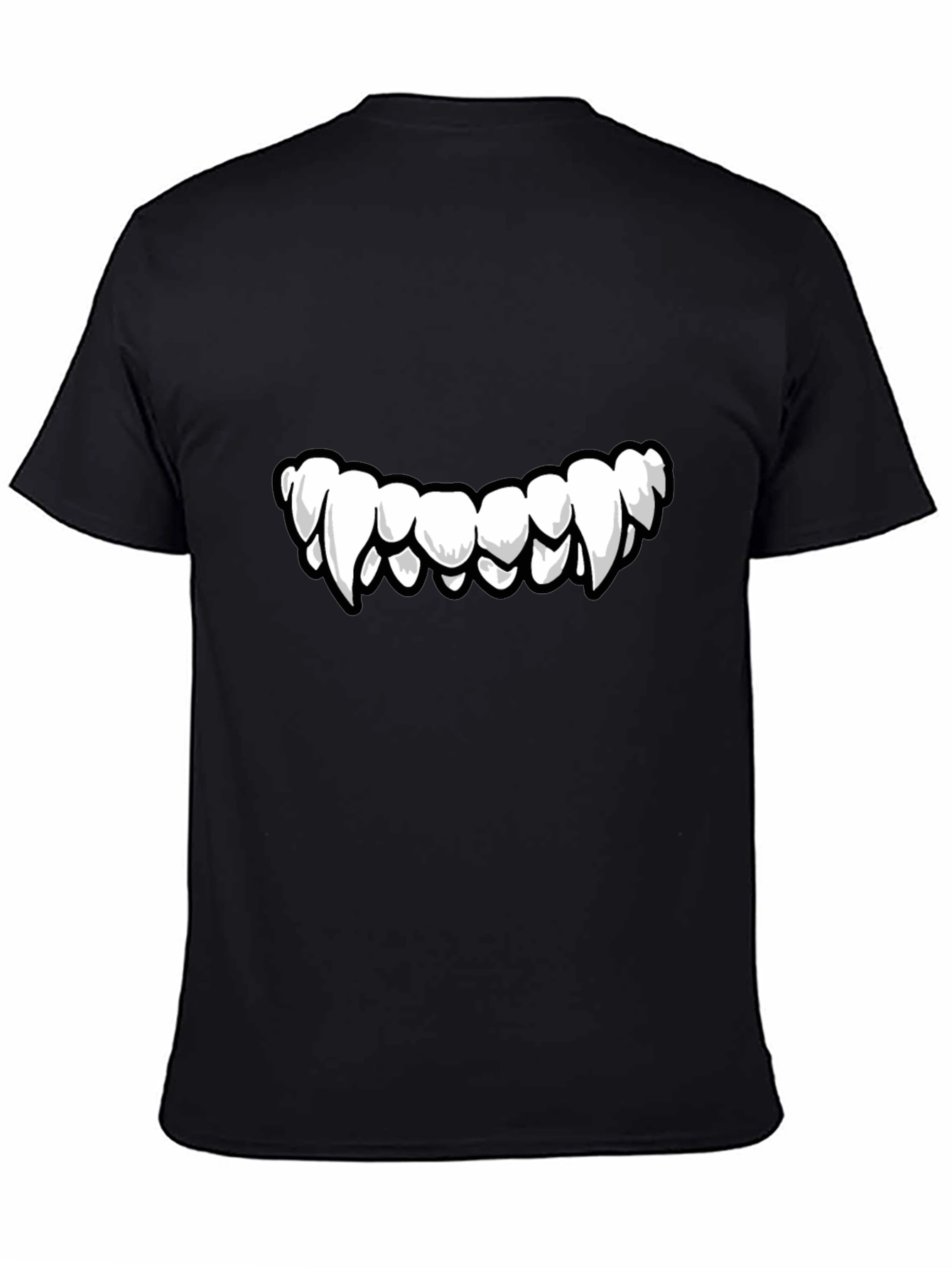 Monster Teeth Graphic Black T-Shirt