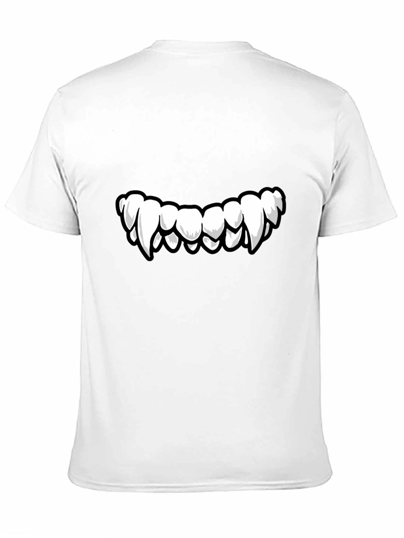 Monster Teeth Graphic Black T-Shirt