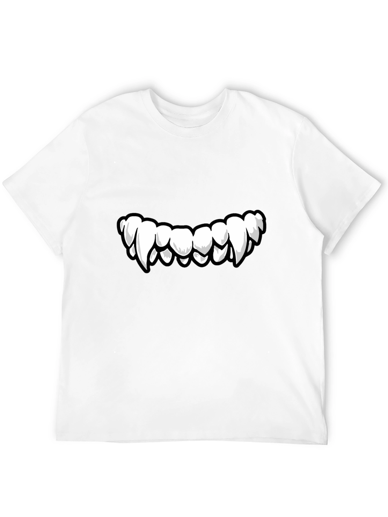 Monster Teeth Graphic Black T-Shirt
