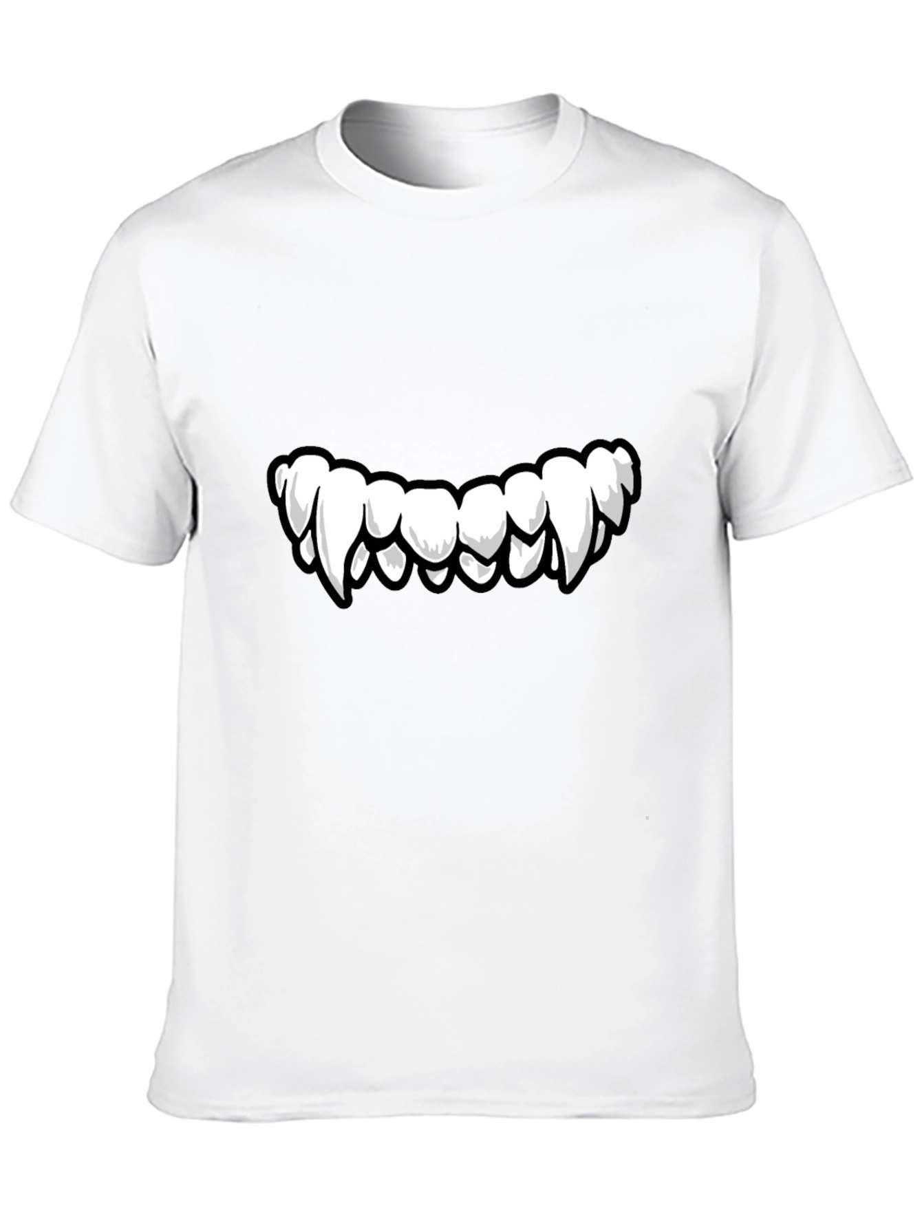 Monster Teeth Graphic Black T-Shirt