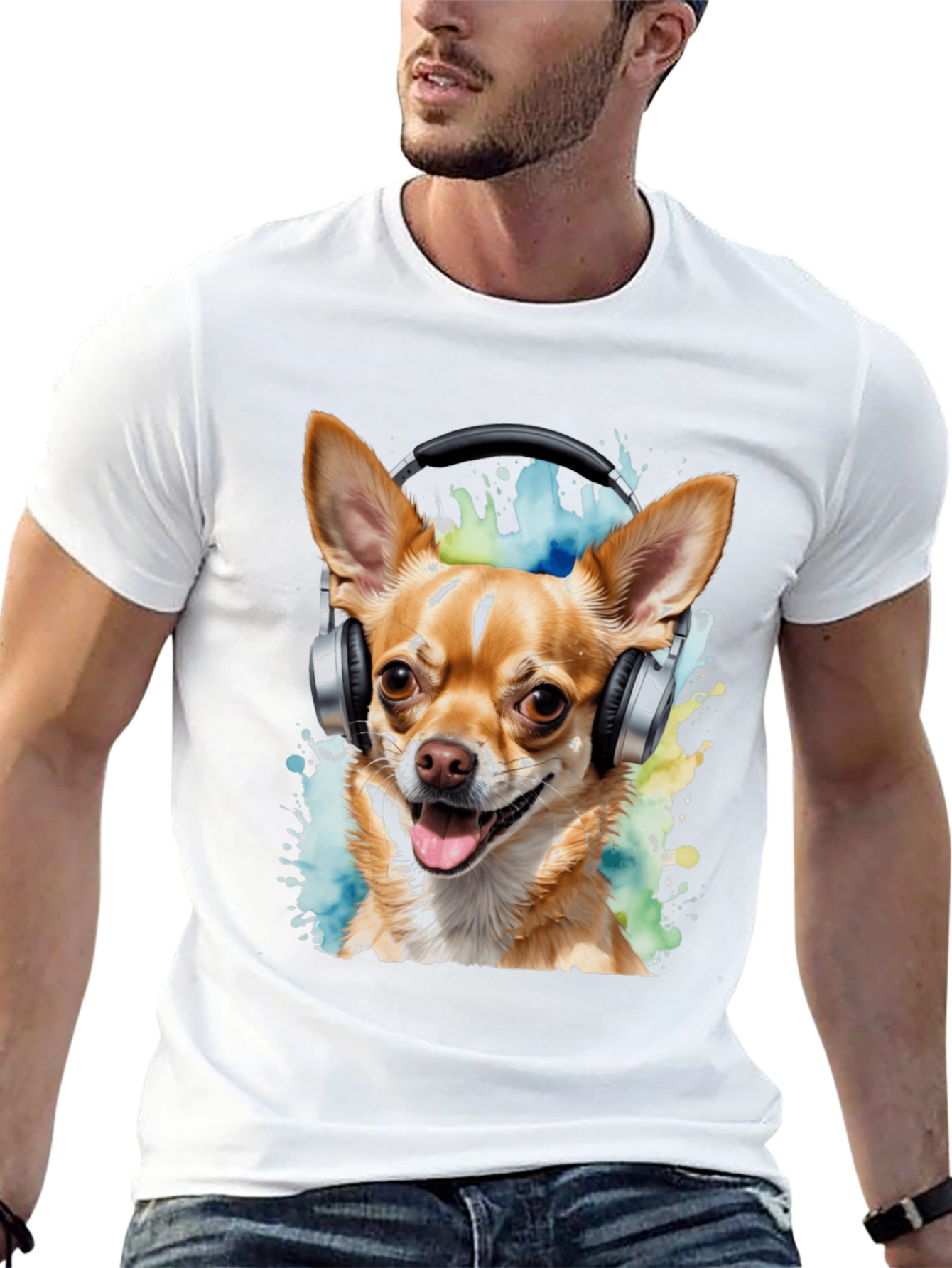 Dog DJ Graphic T-Shirt