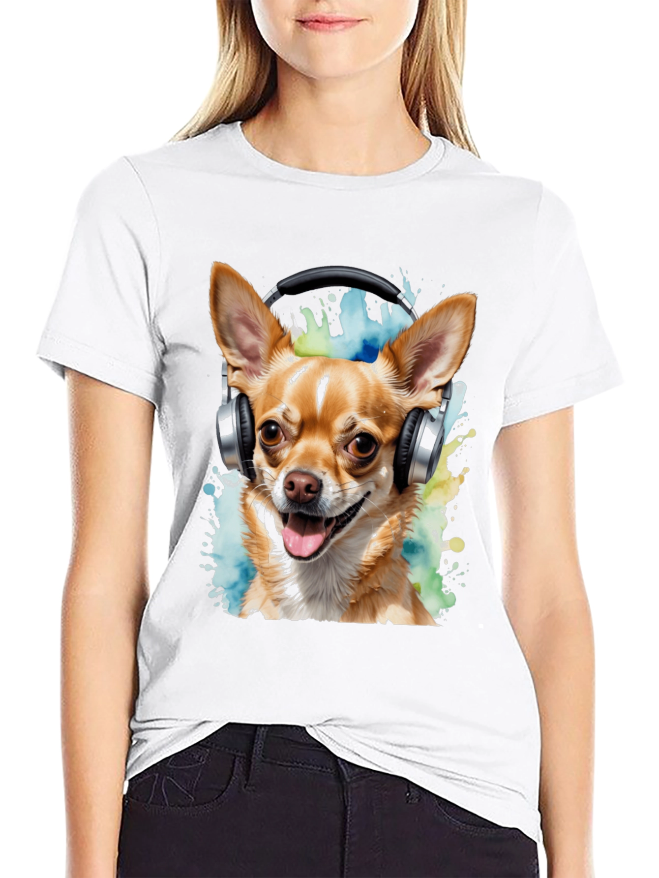 Dog DJ Graphic T-Shirt