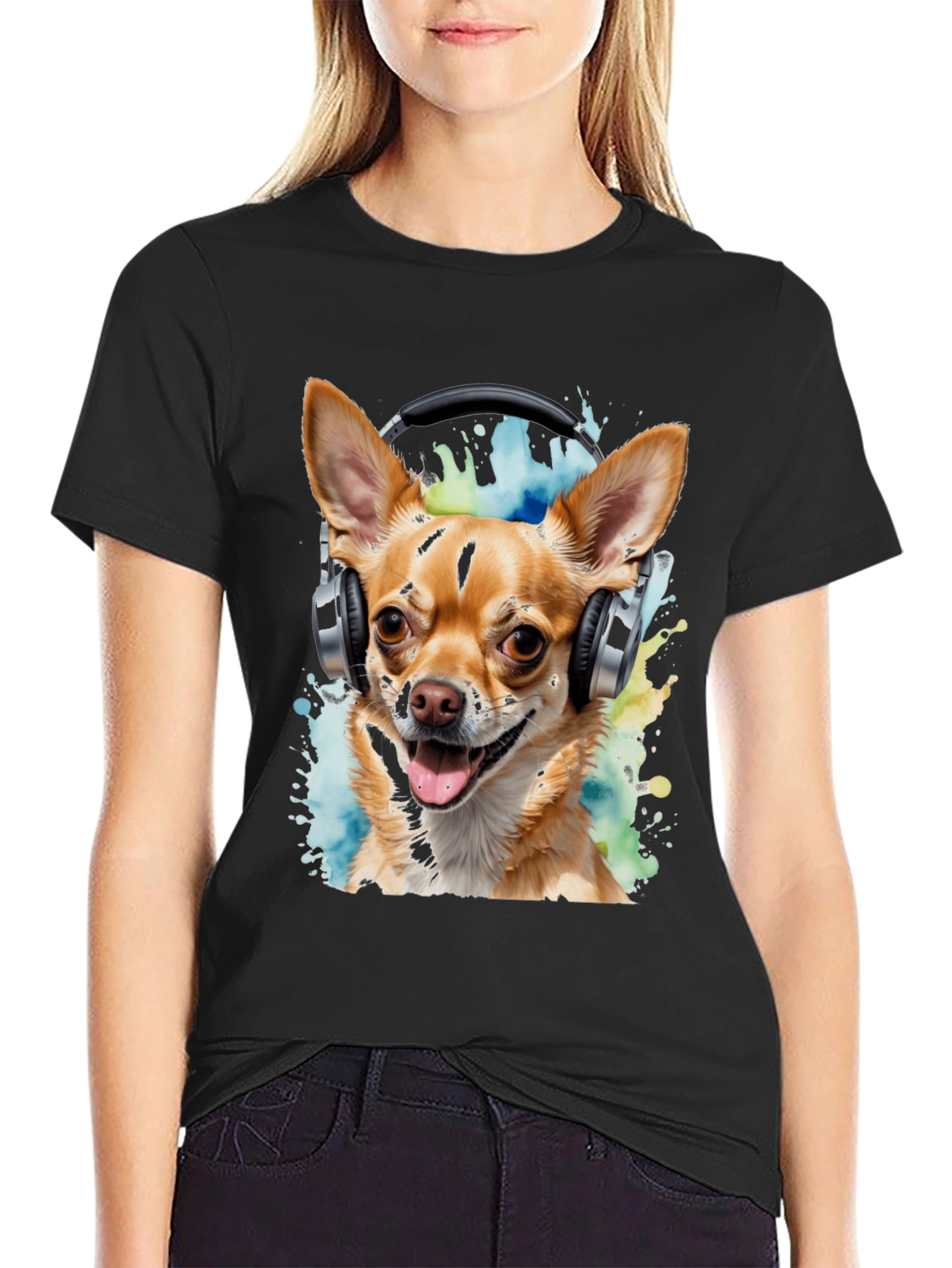 Dog DJ Graphic T-Shirt