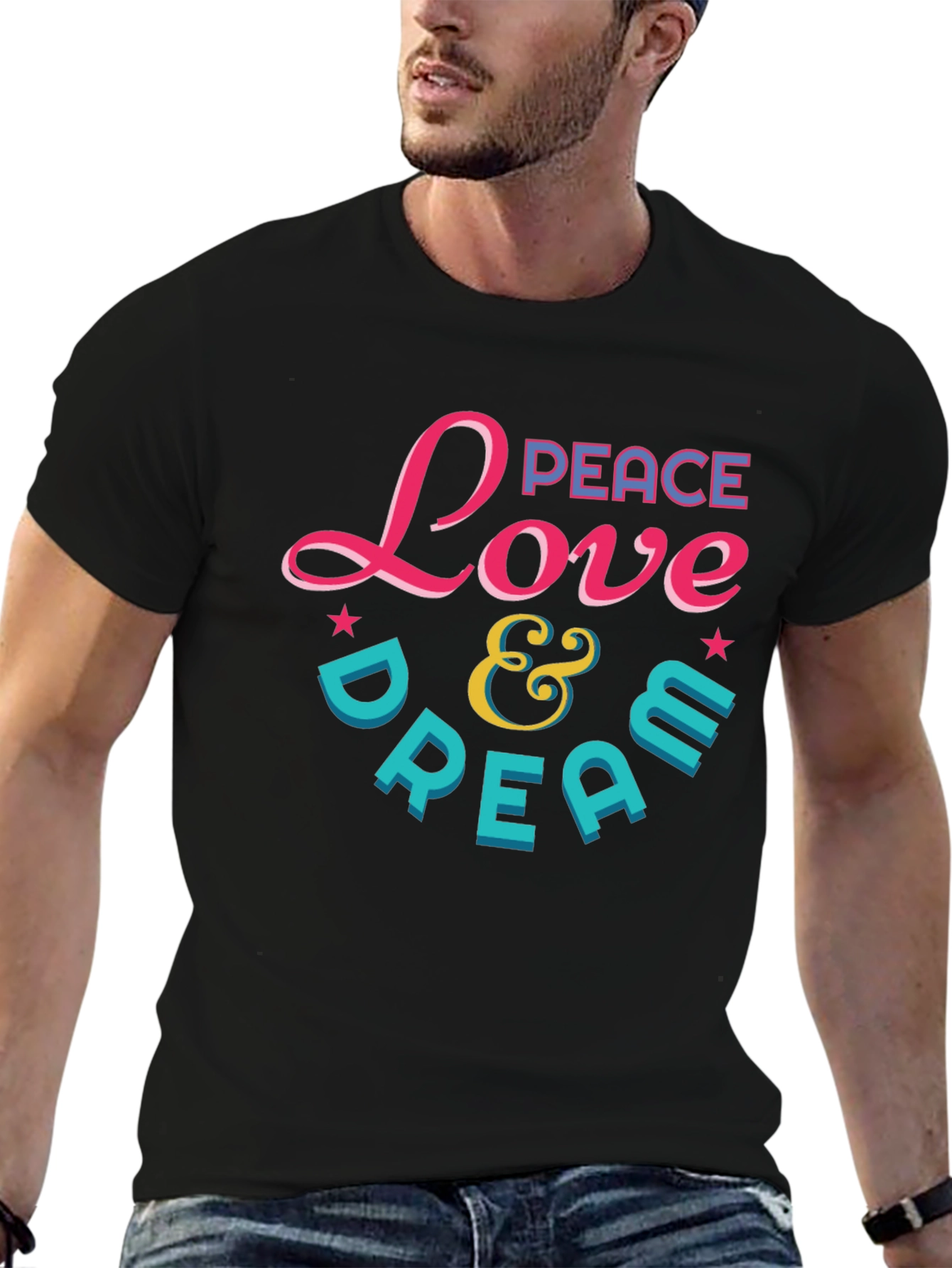 Peace Love & Dream Graphic T-Shirt