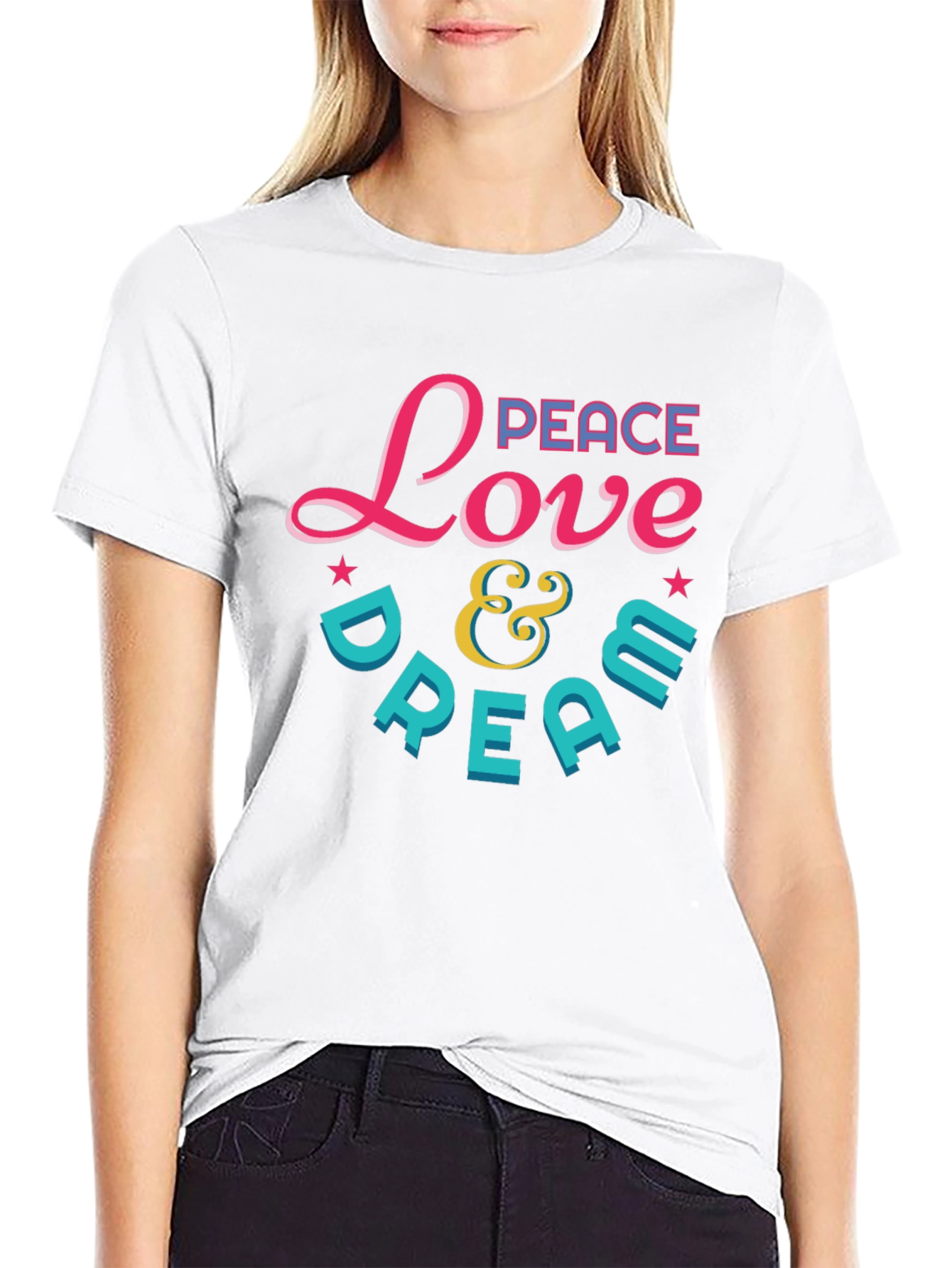 Peace Love & Dream Graphic T-Shirt