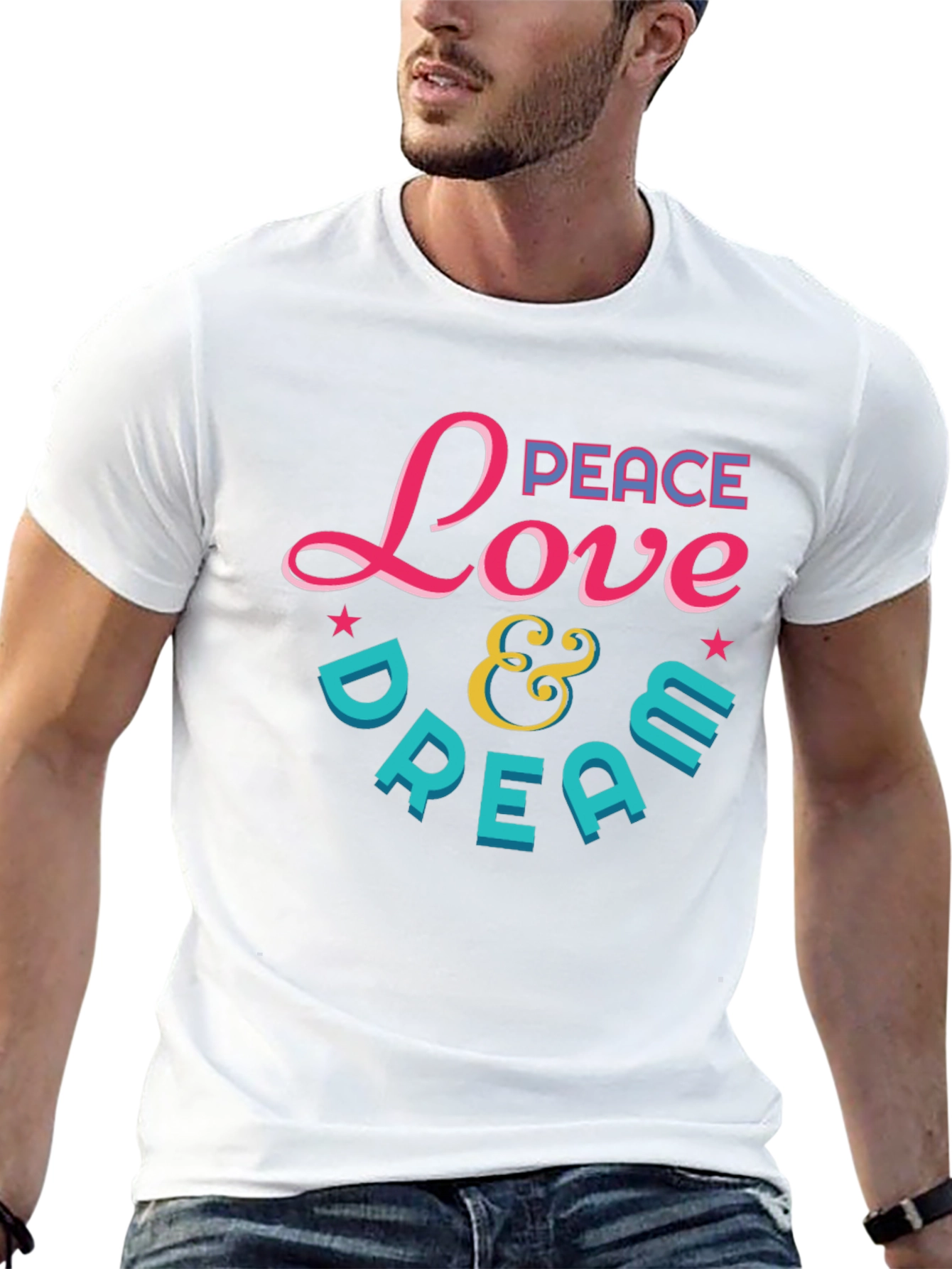 Peace Love & Dream Graphic T-Shirt