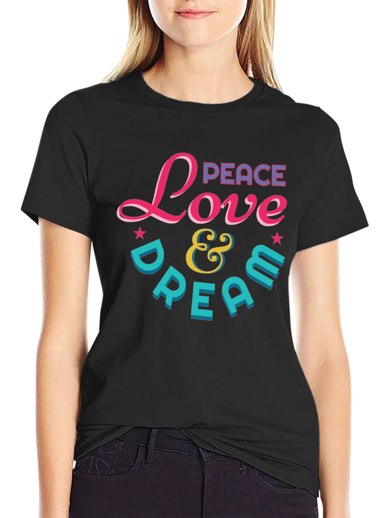 Peace Love & Dream Graphic T-Shirt