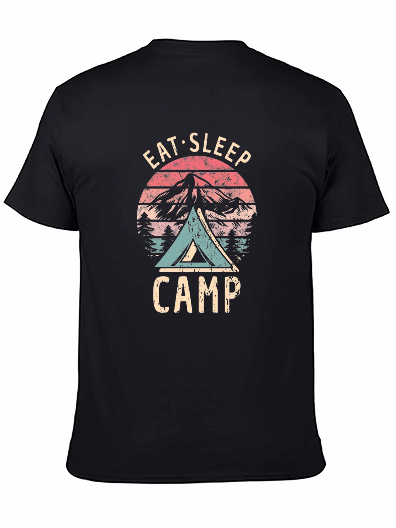Eat Sleep Camp Graphic Tee - Outdoors Adventure