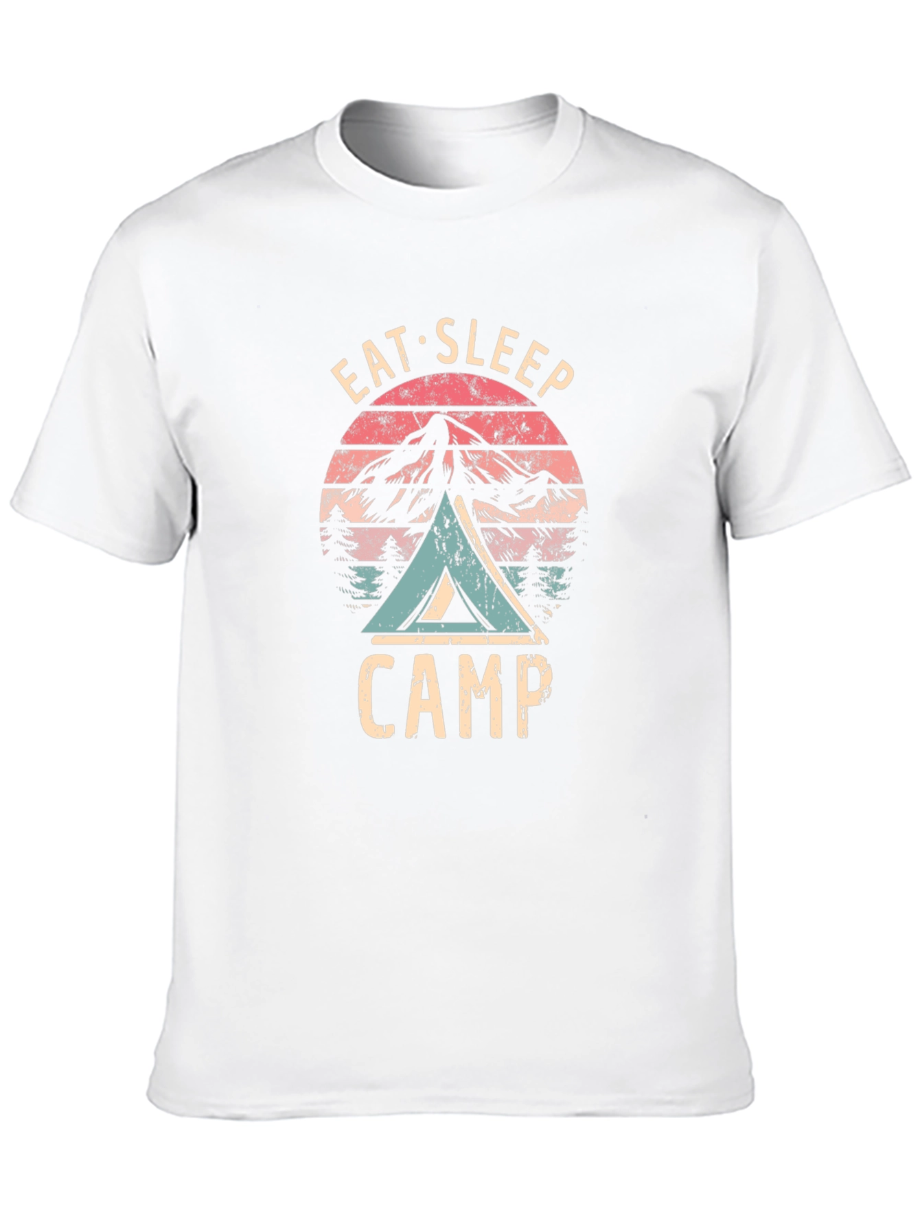 Eat Sleep Camp Graphic Tee - Outdoors Adventure