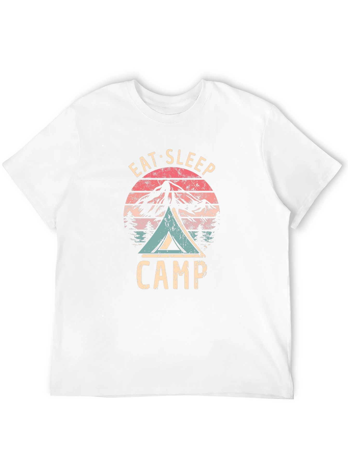 Eat Sleep Camp Graphic Tee - Outdoors Adventure
