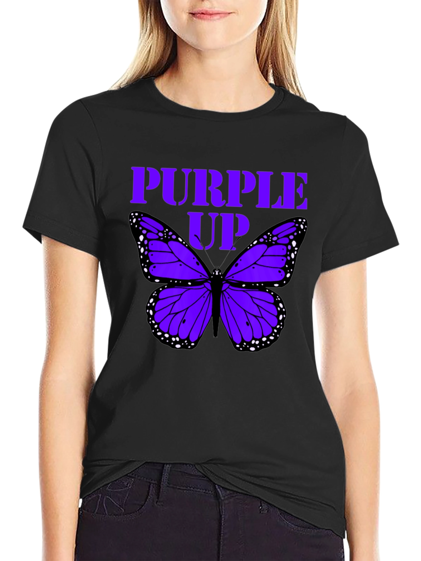 Purple Up Butterfly T-Shirt