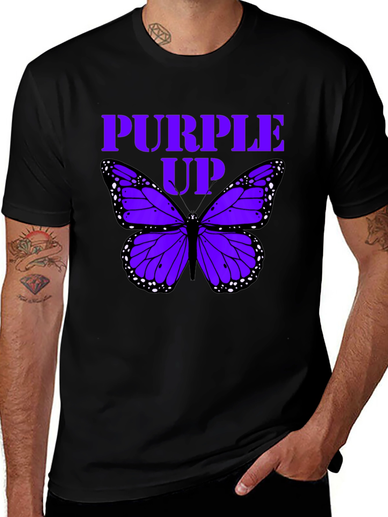 Purple Up Butterfly T-Shirt