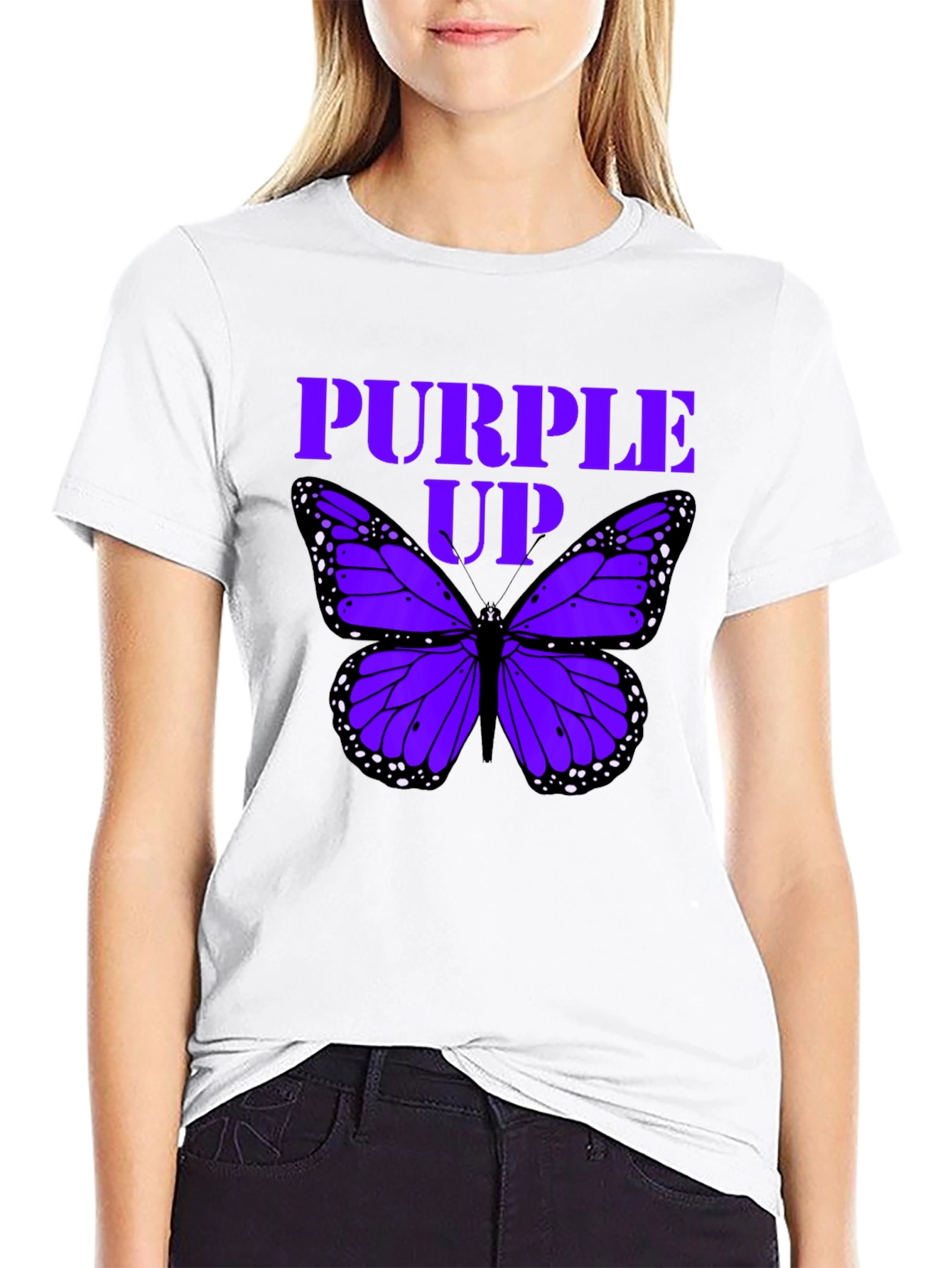 Purple Up Butterfly T-Shirt