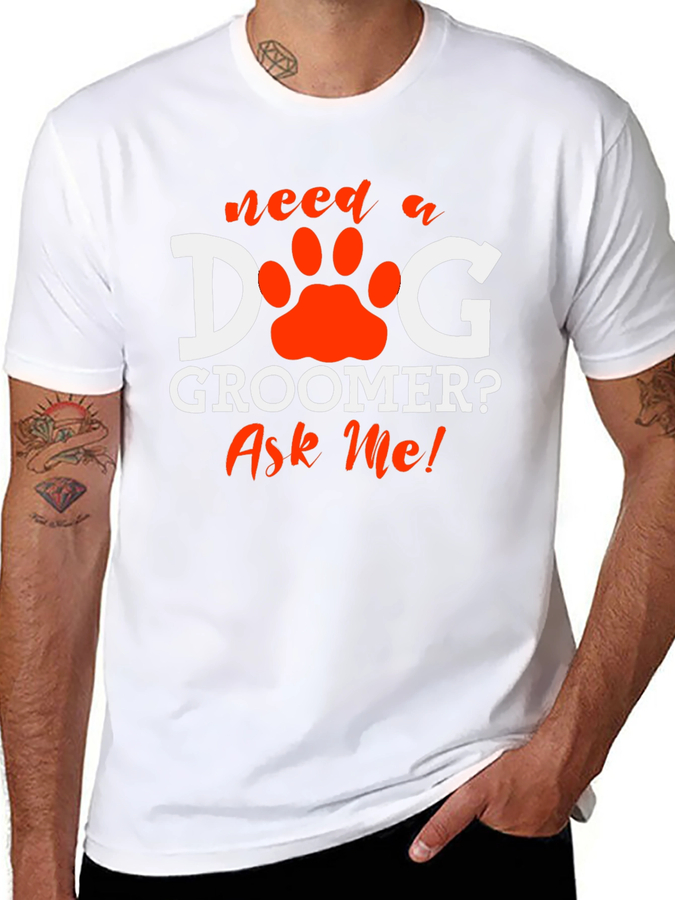 Dog Groomer T-Shirt - Ask Me! Pet Care Apparel