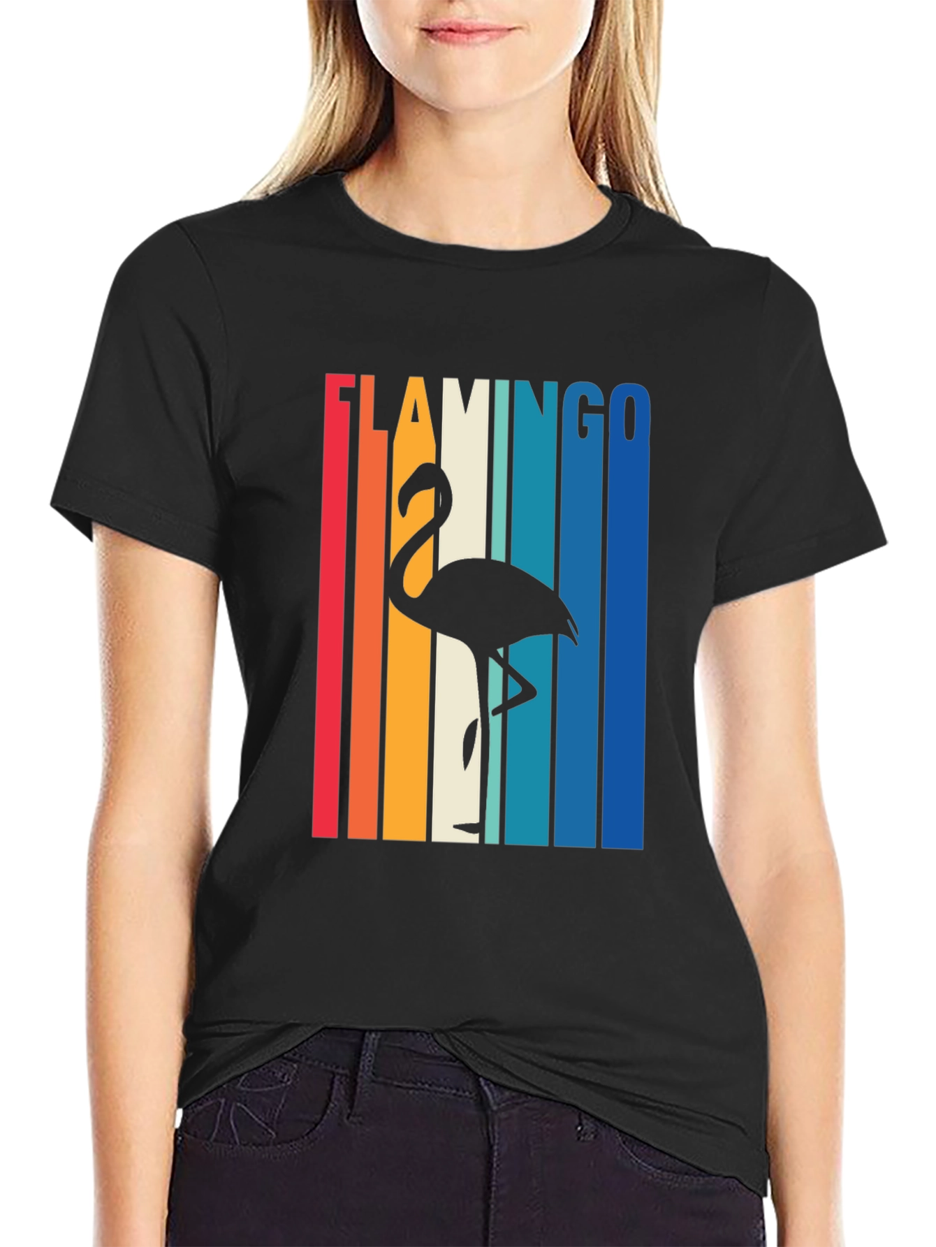 Retro Flamingo Graphic Tee