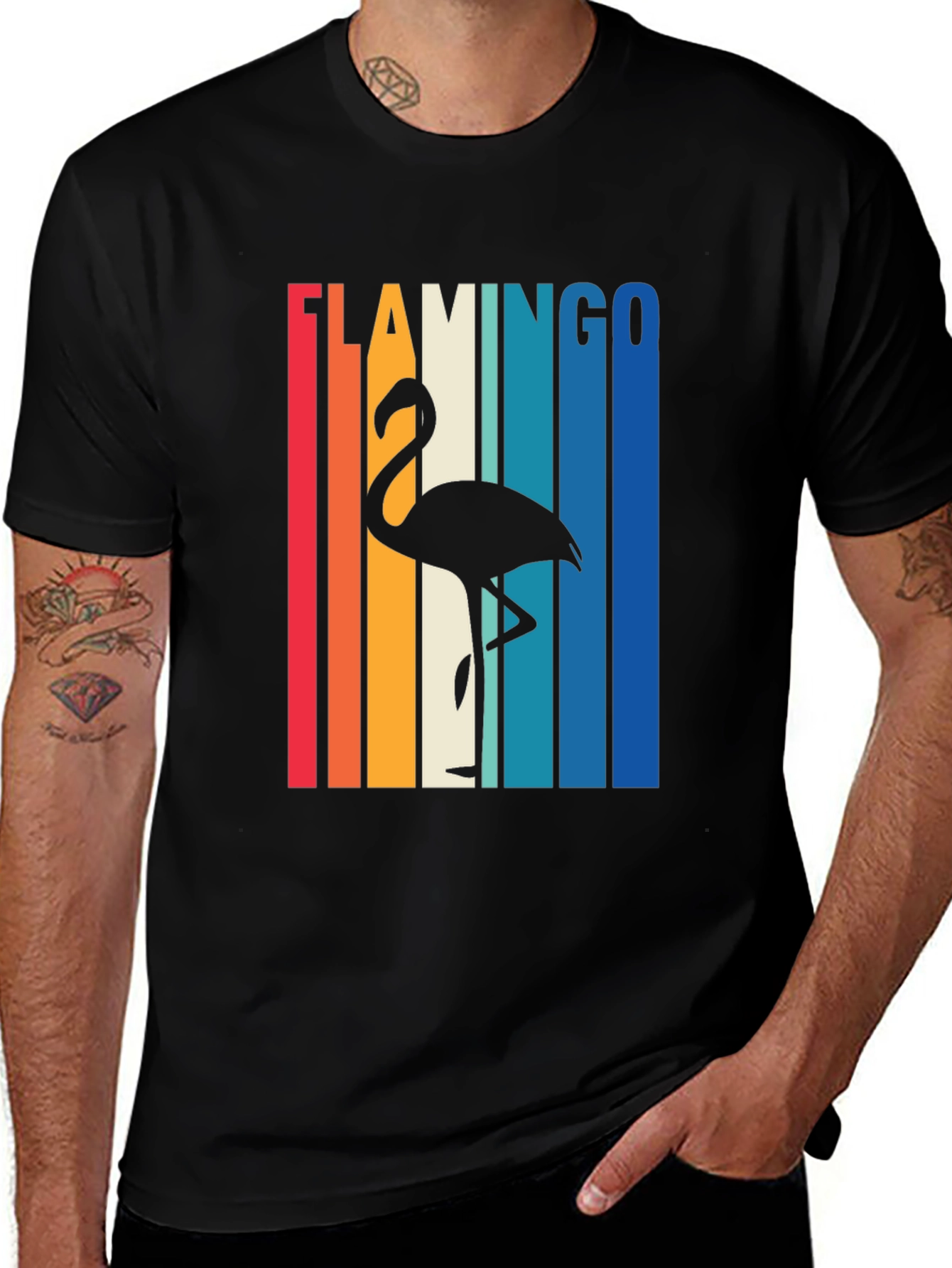 Retro Flamingo Graphic Tee