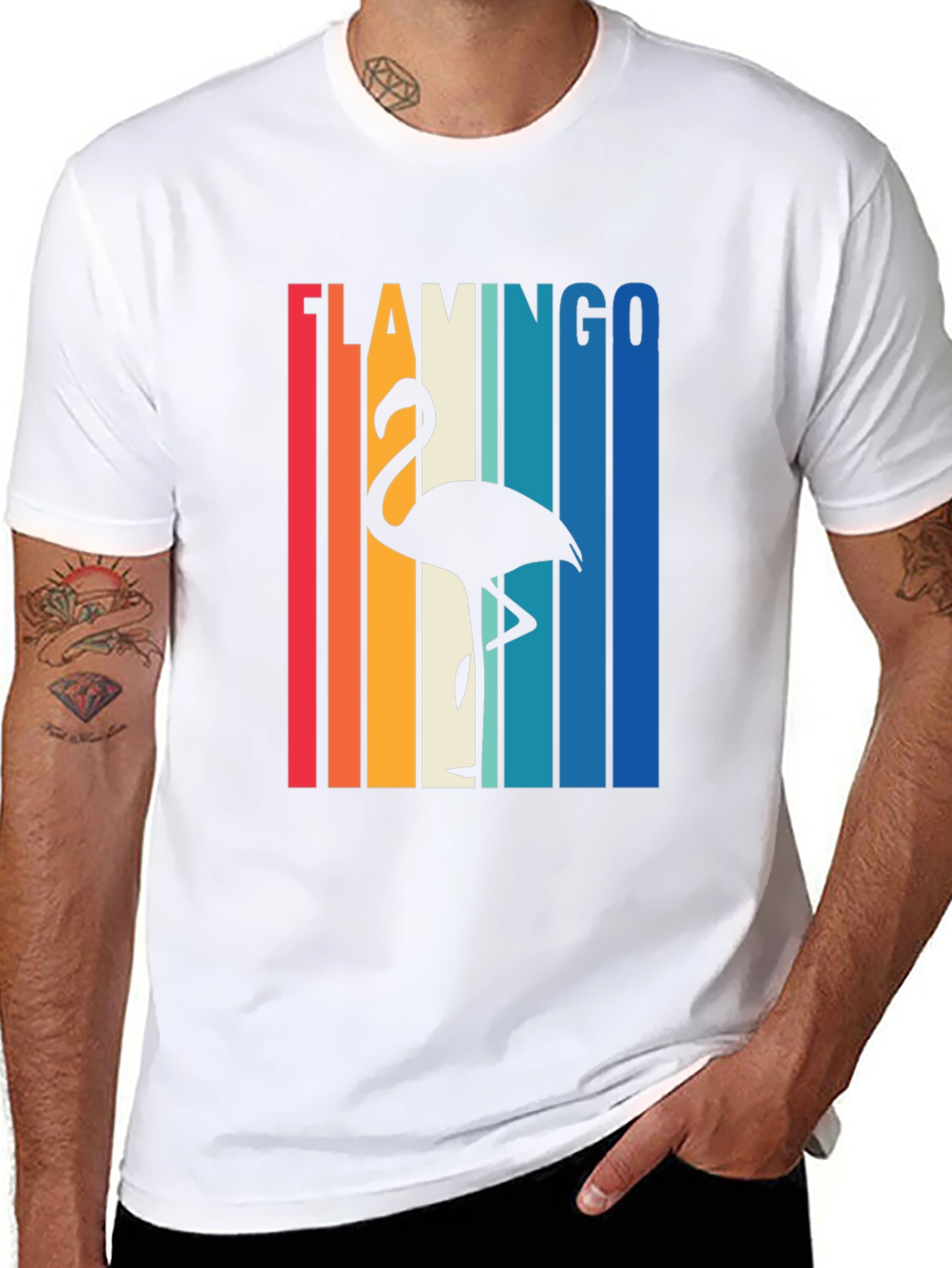 Retro Flamingo Graphic Tee