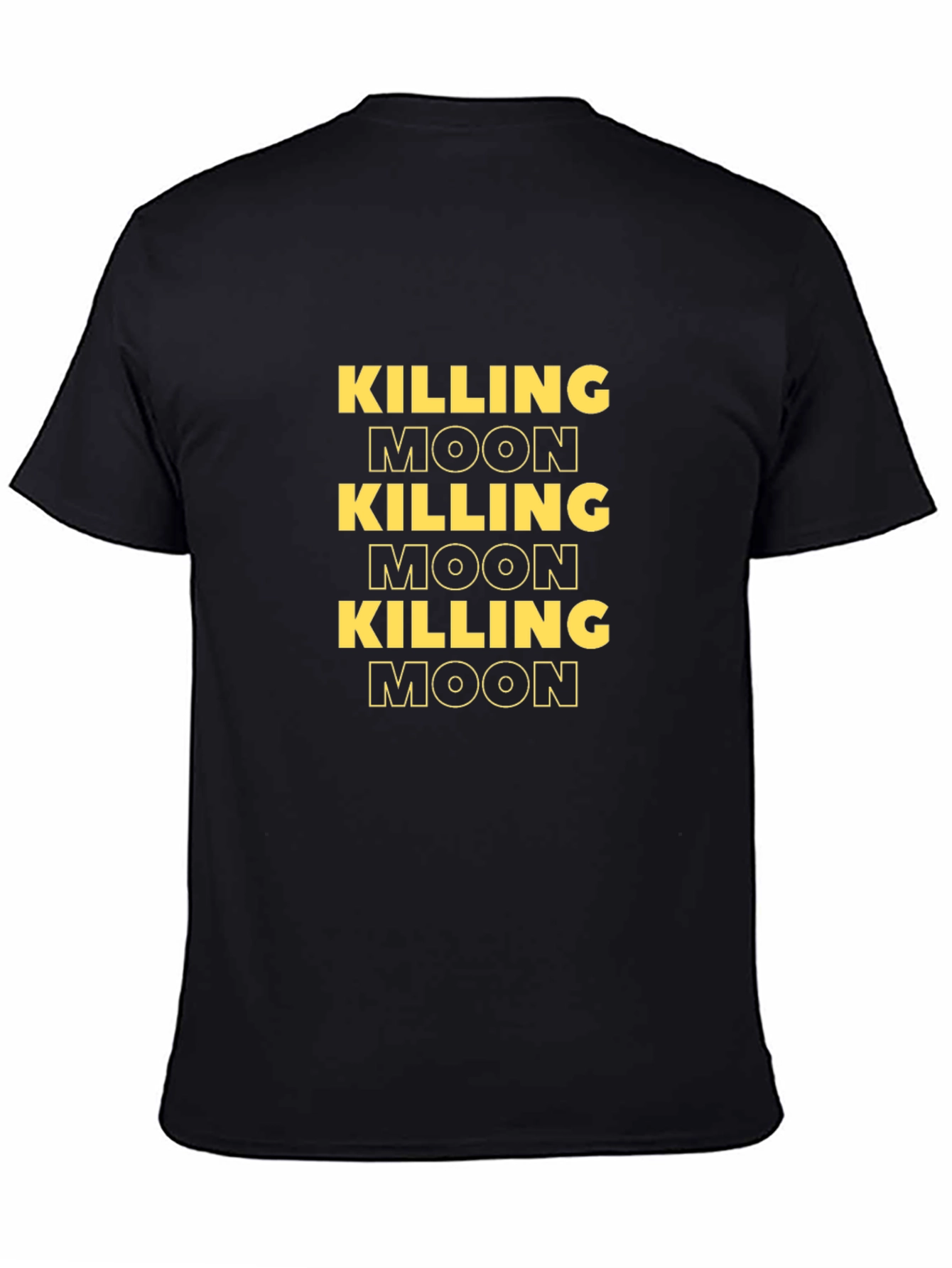 Killing Moon Graphic Tee - Black Cotton T-Shirt