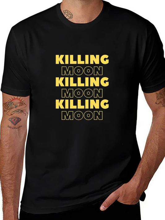Killing Moon Graphic Tee - Black Cotton T-Shirt