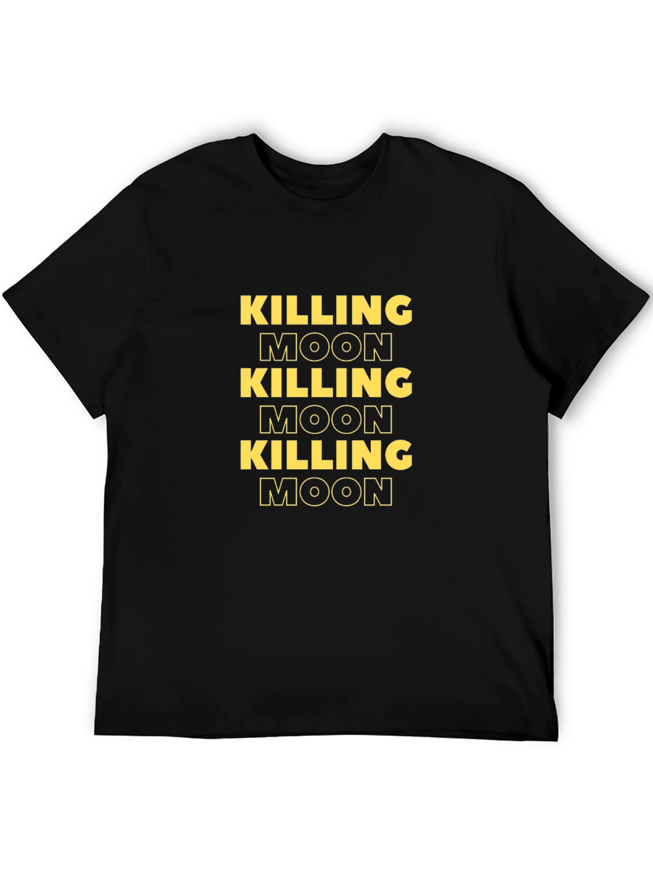 Killing Moon Graphic Tee - Black Cotton T-Shirt