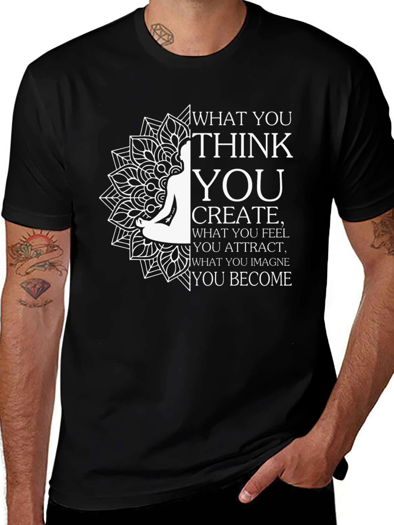 Inspirational T-Shirt: Think Create Become