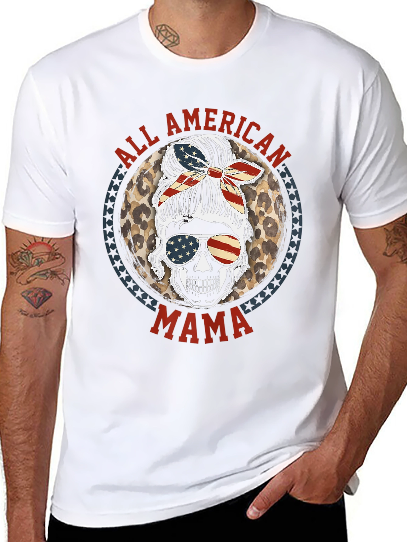 All American Mama Graphic T-Shirt