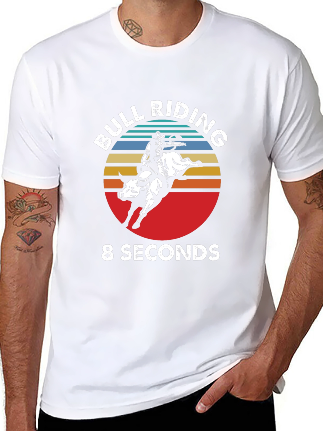 Bull Riding 8 Seconds Graphic Tee