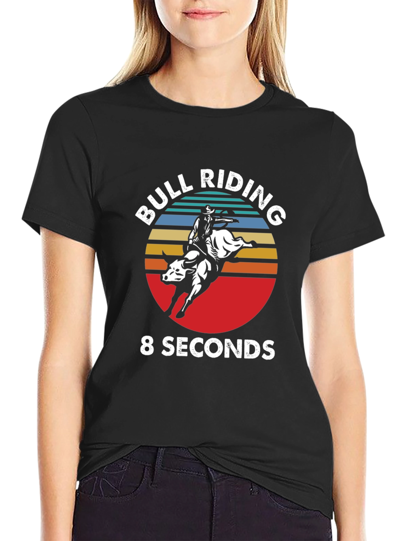 Bull Riding 8 Seconds Graphic Tee