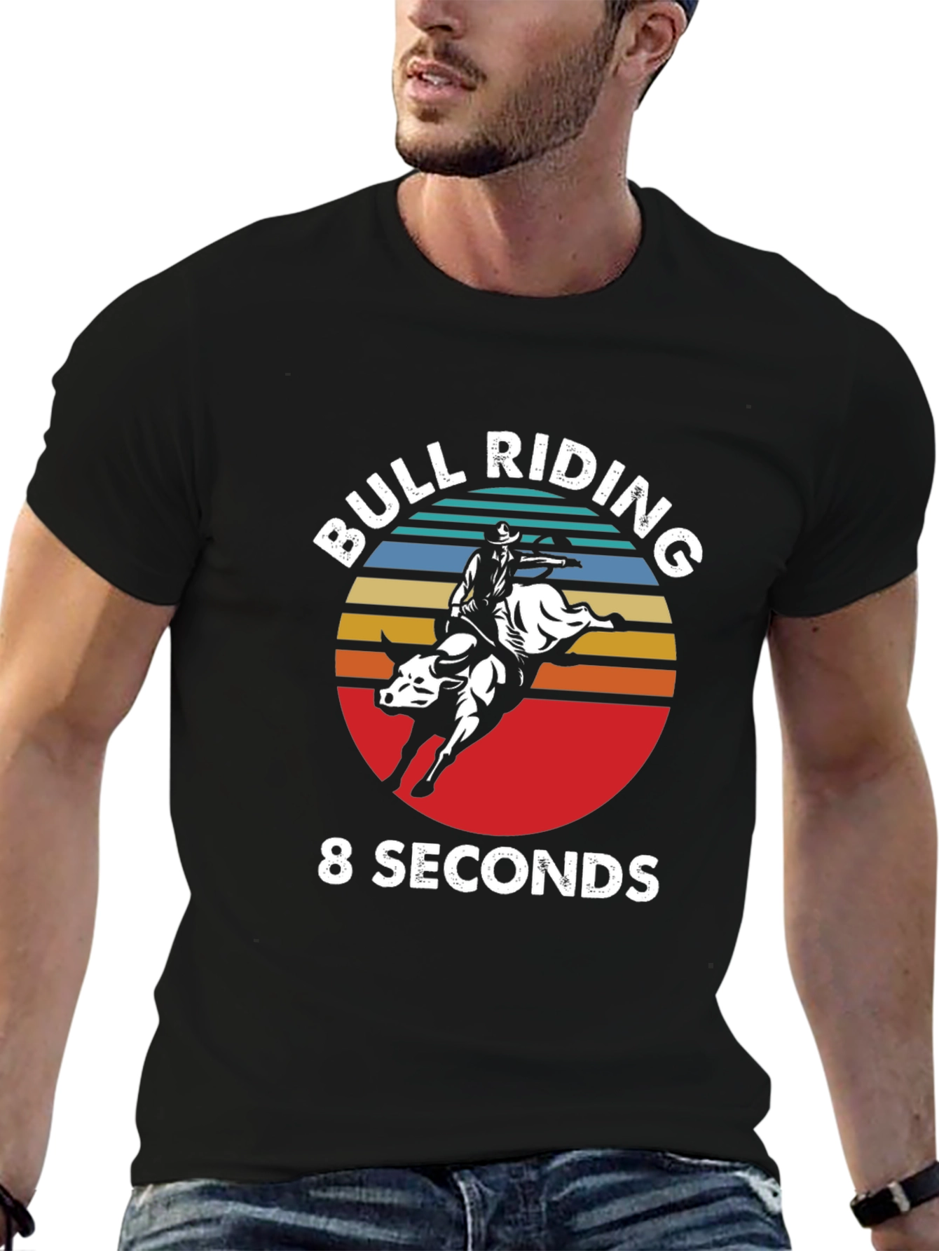 Bull Riding 8 Seconds Graphic Tee