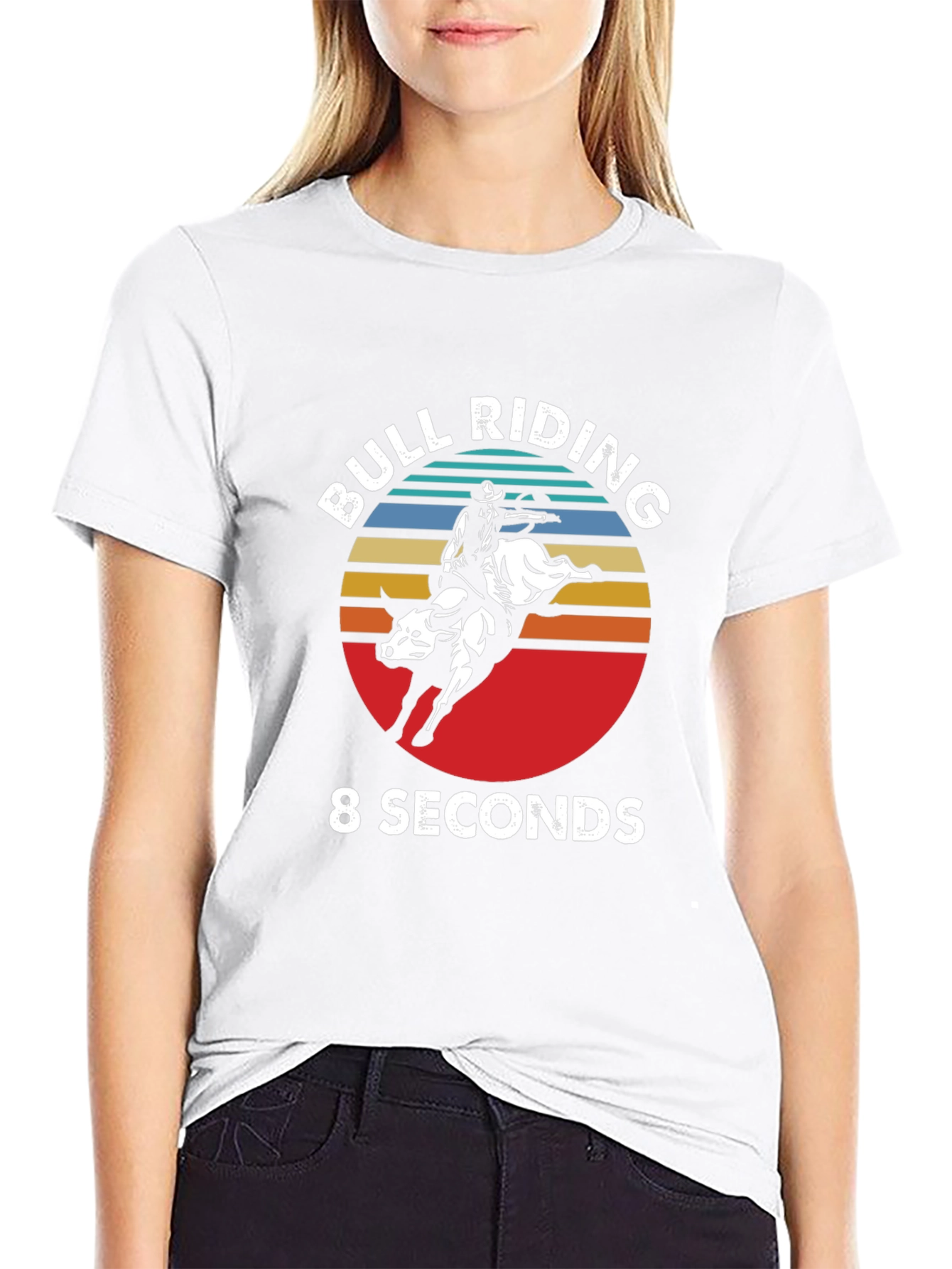 Bull Riding 8 Seconds Graphic Tee