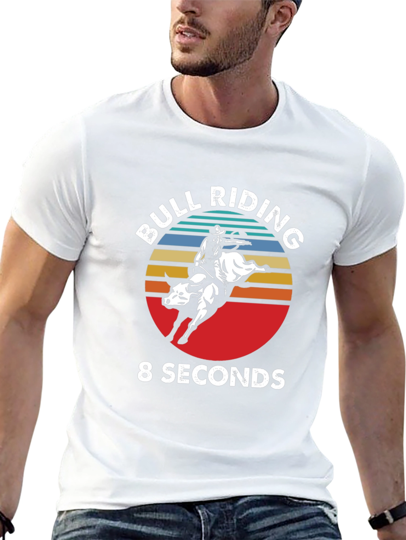 Bull Riding 8 Seconds Graphic Tee