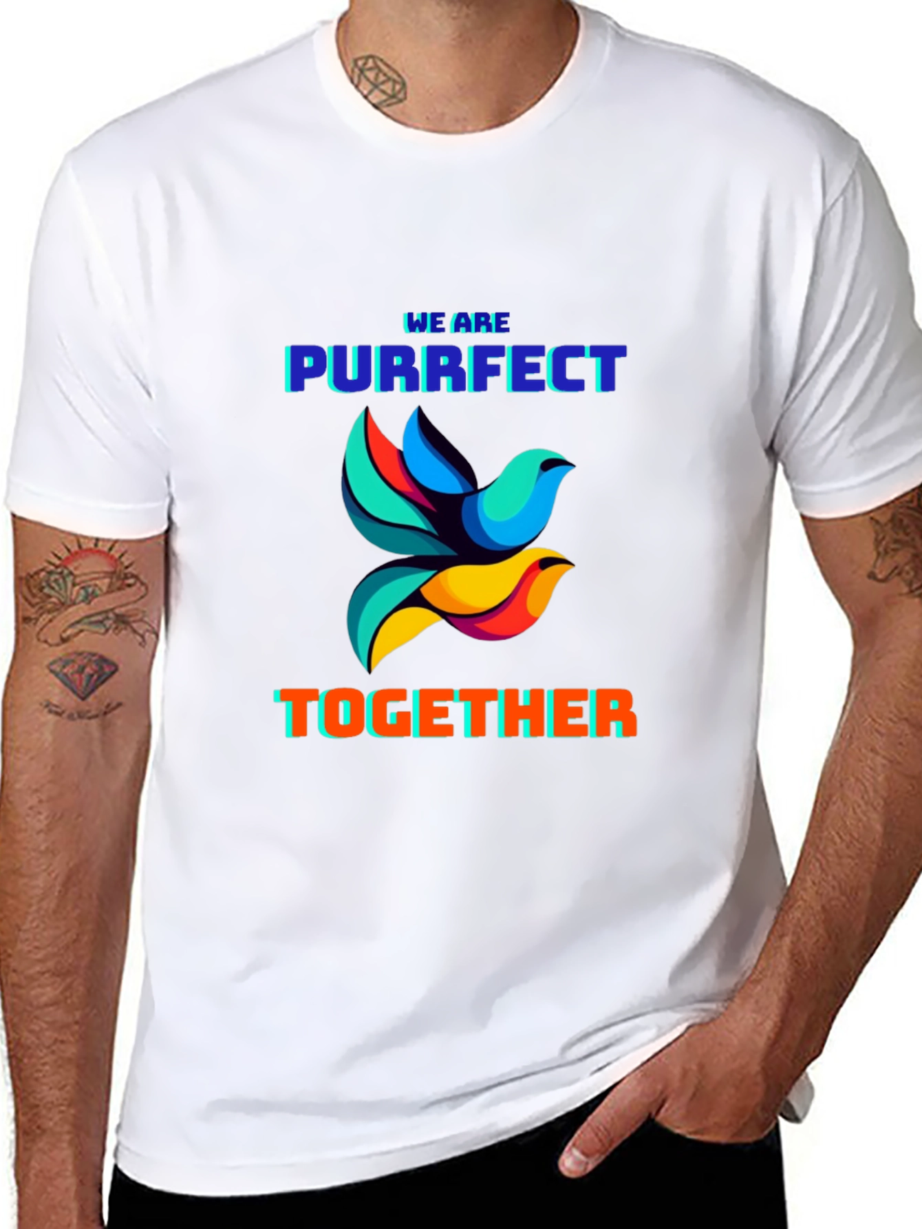 Purrfect Together Graphic T-Shirt