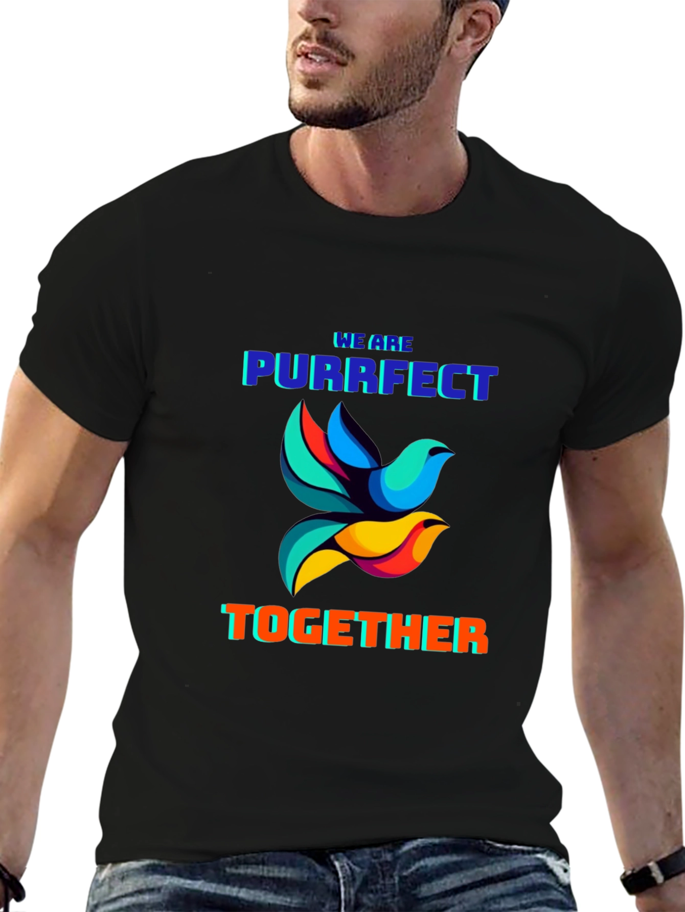 Purrfect Together Graphic T-Shirt