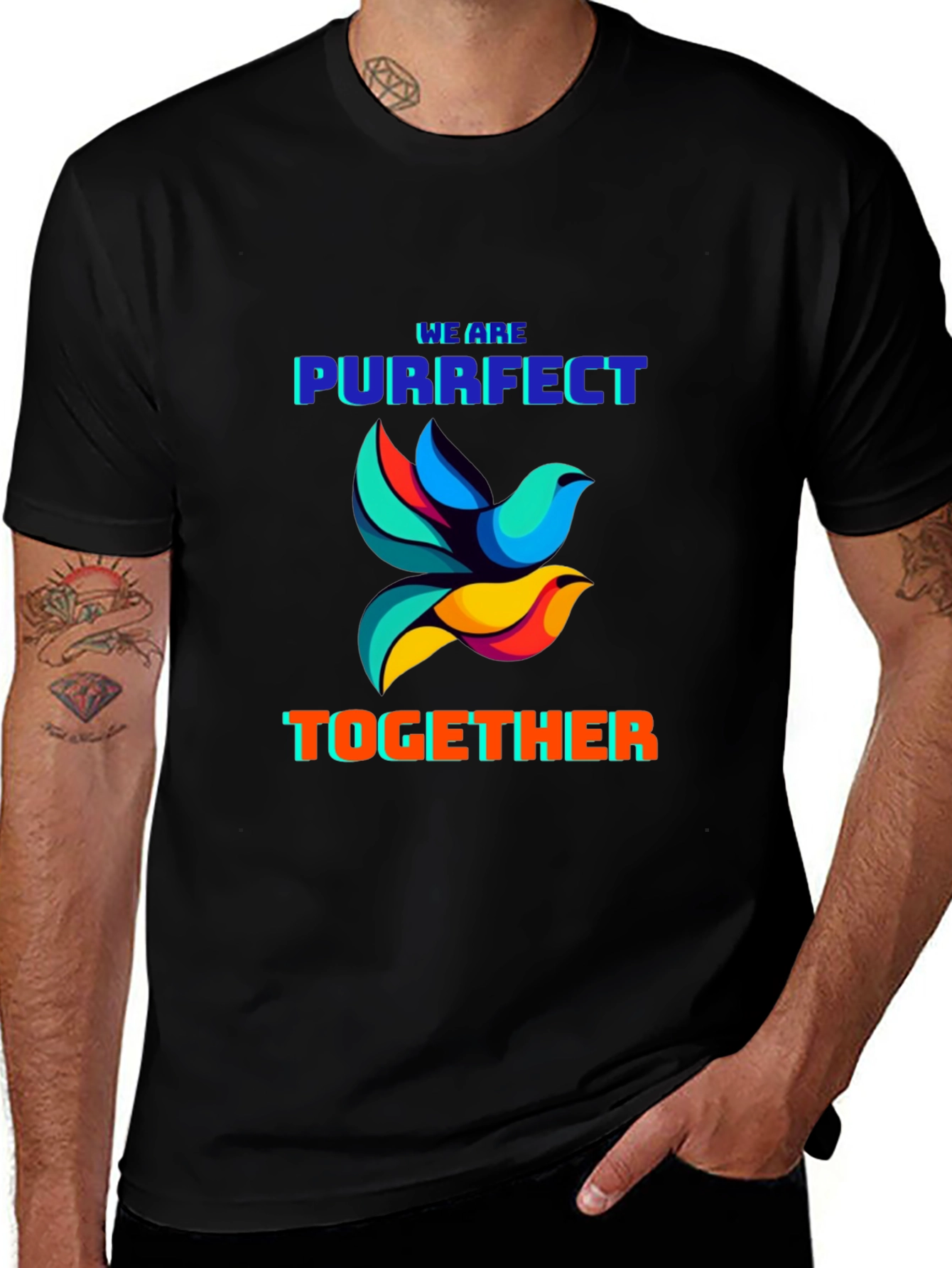 Purrfect Together Graphic T-Shirt