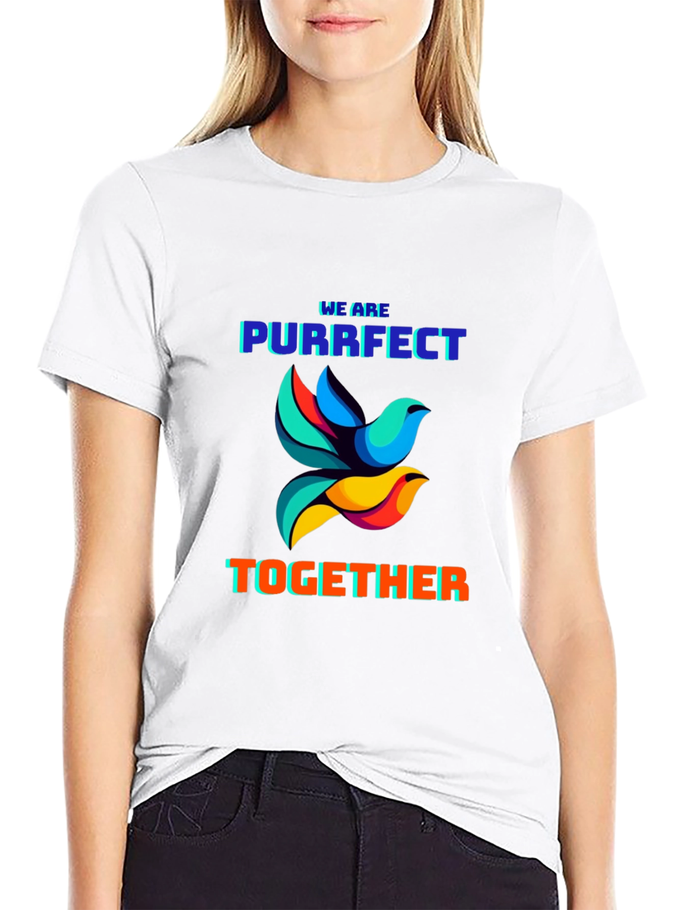 Purrfect Together Graphic T-Shirt