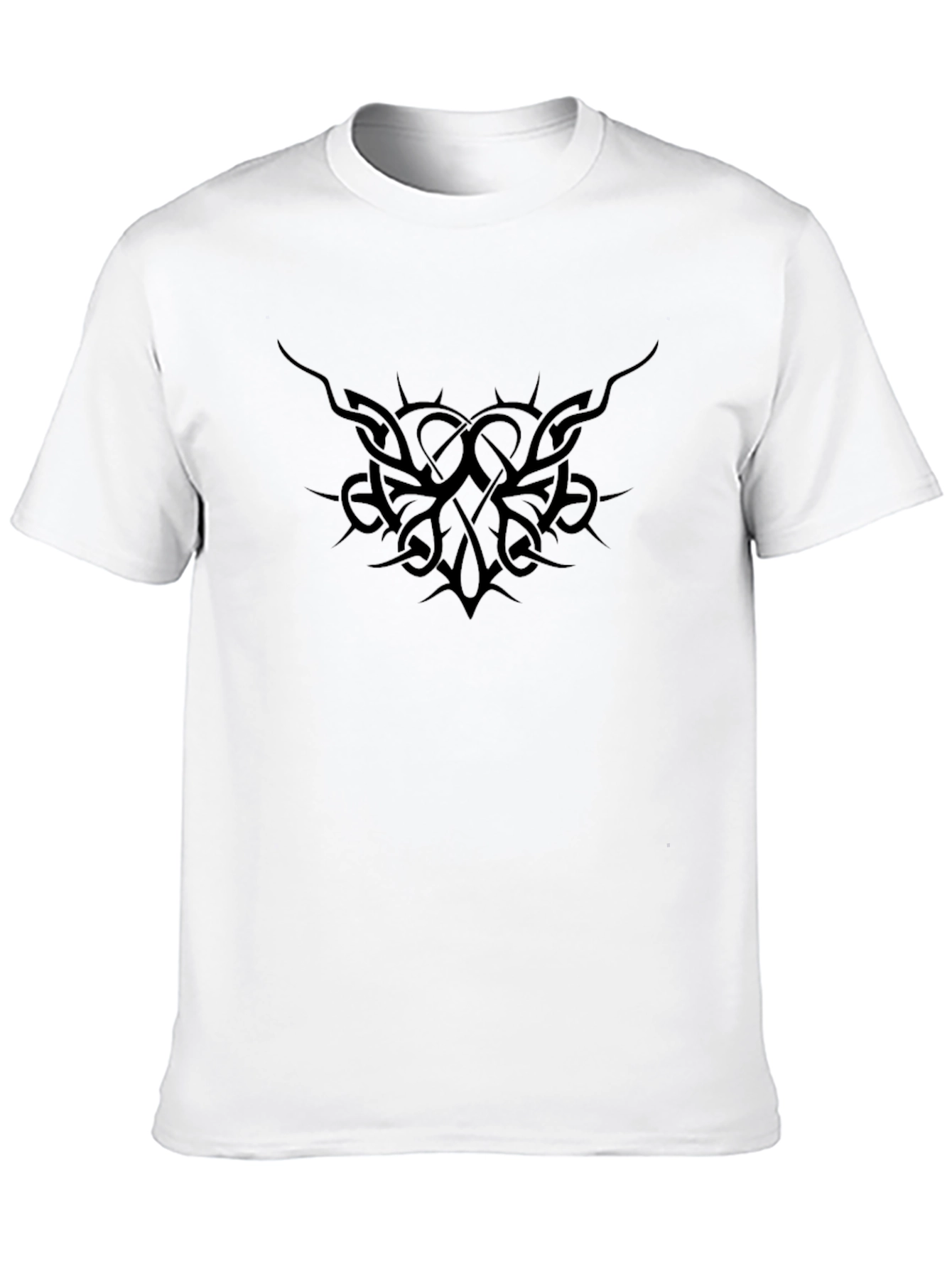 Mens Black Tribal Graphic T-Shirt