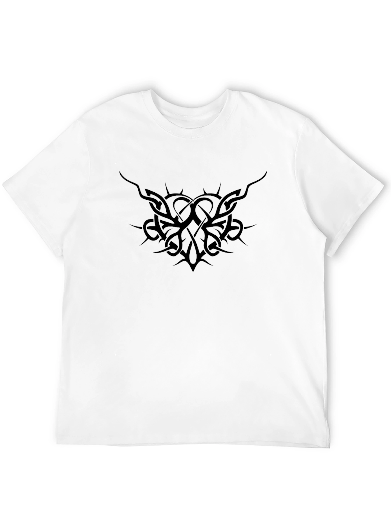 Mens Black Tribal Graphic T-Shirt