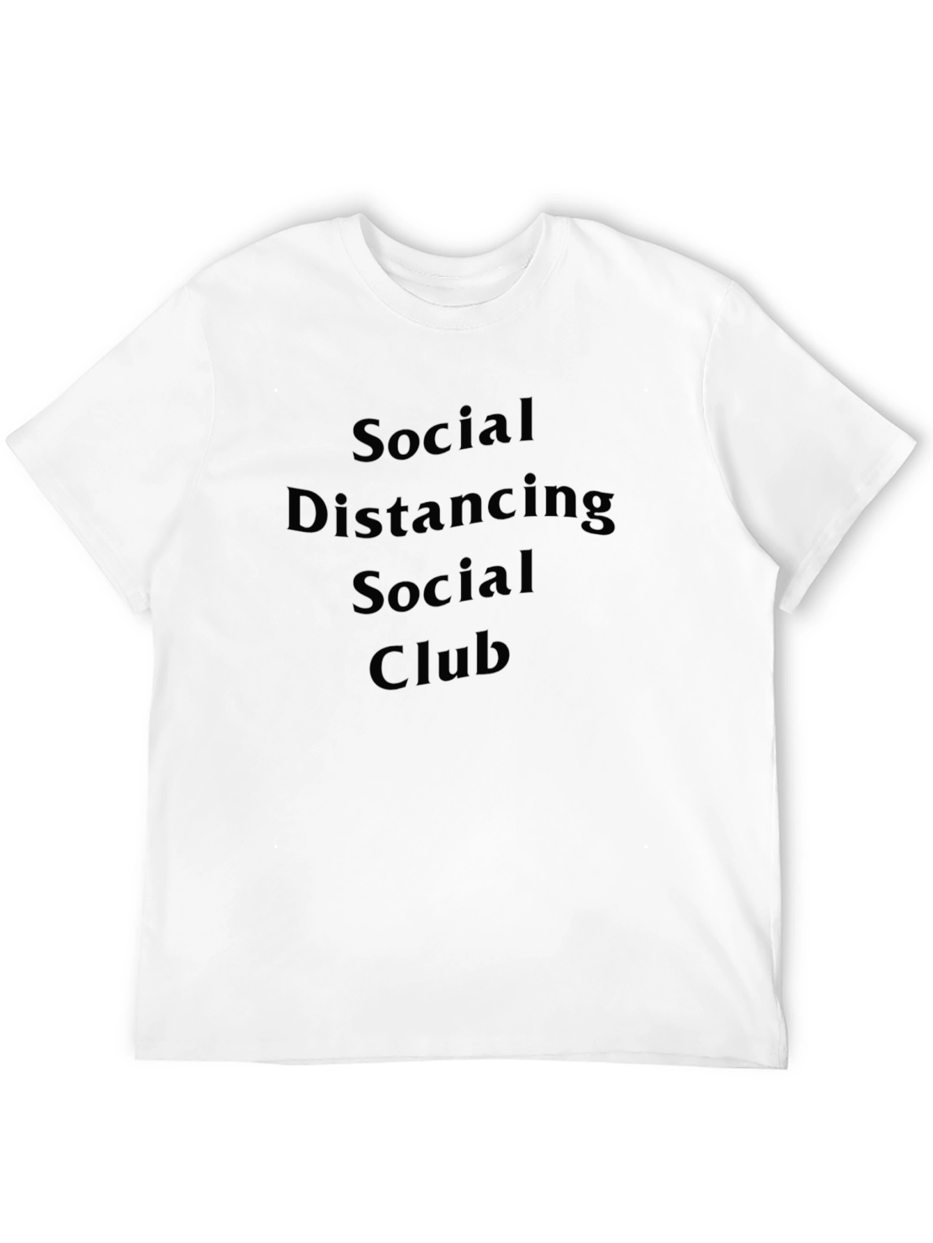 Social Distancing Club Black T-Shirt