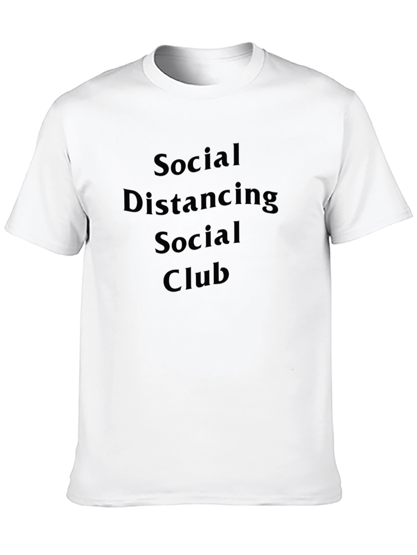 Social Distancing Club Black T-Shirt