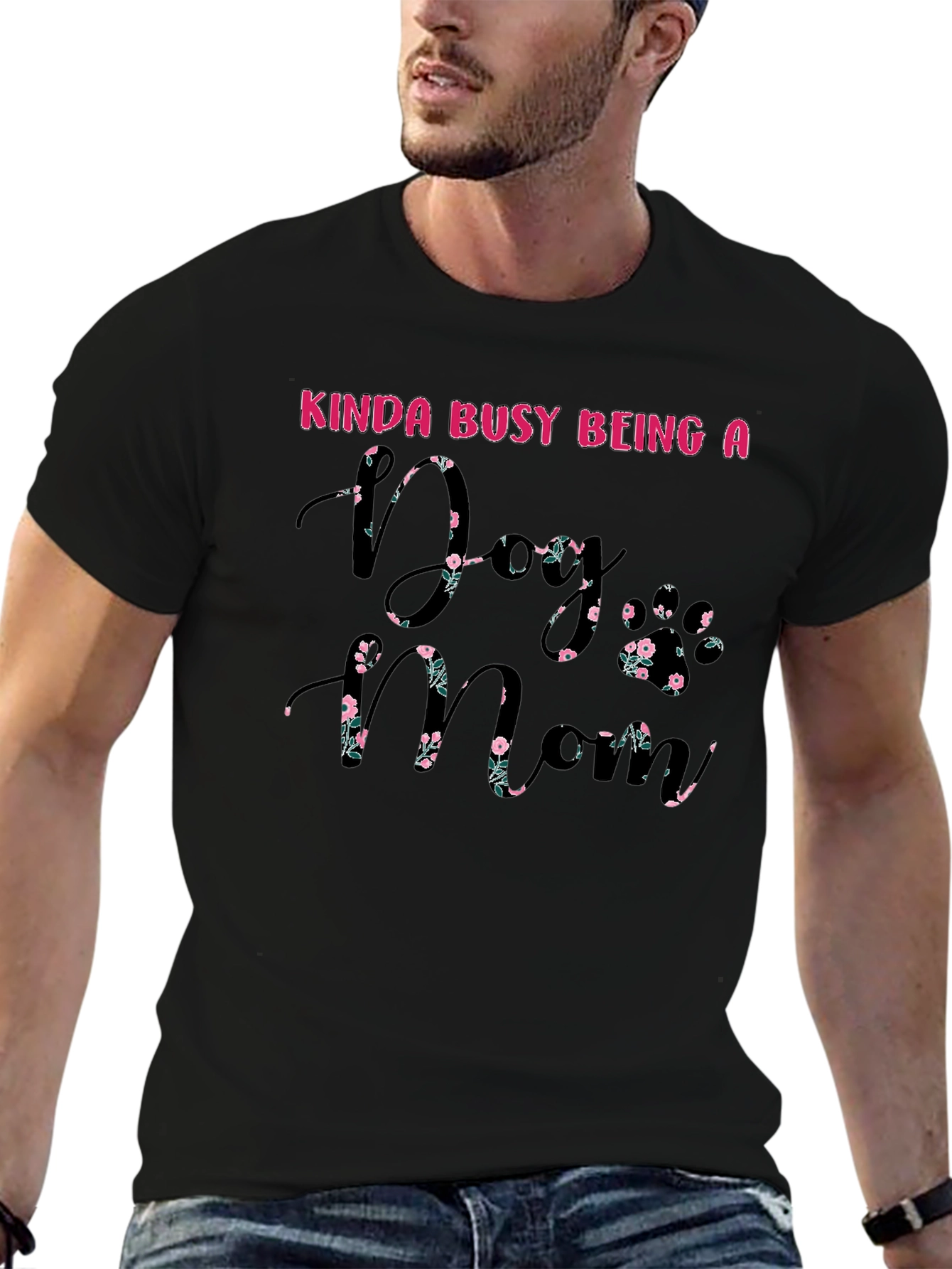 Dog Mom Floral T-Shirt