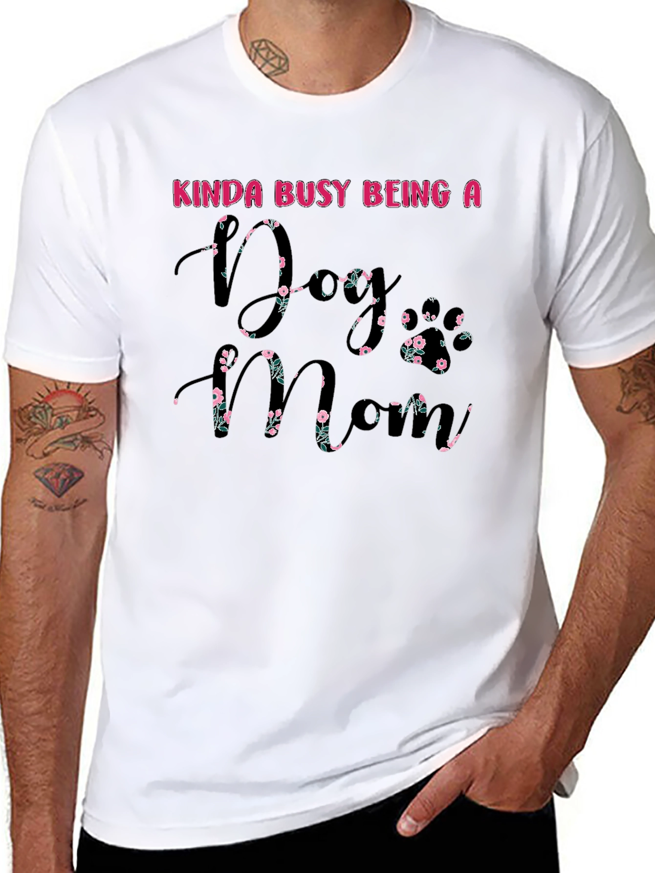 Dog Mom Floral T-Shirt
