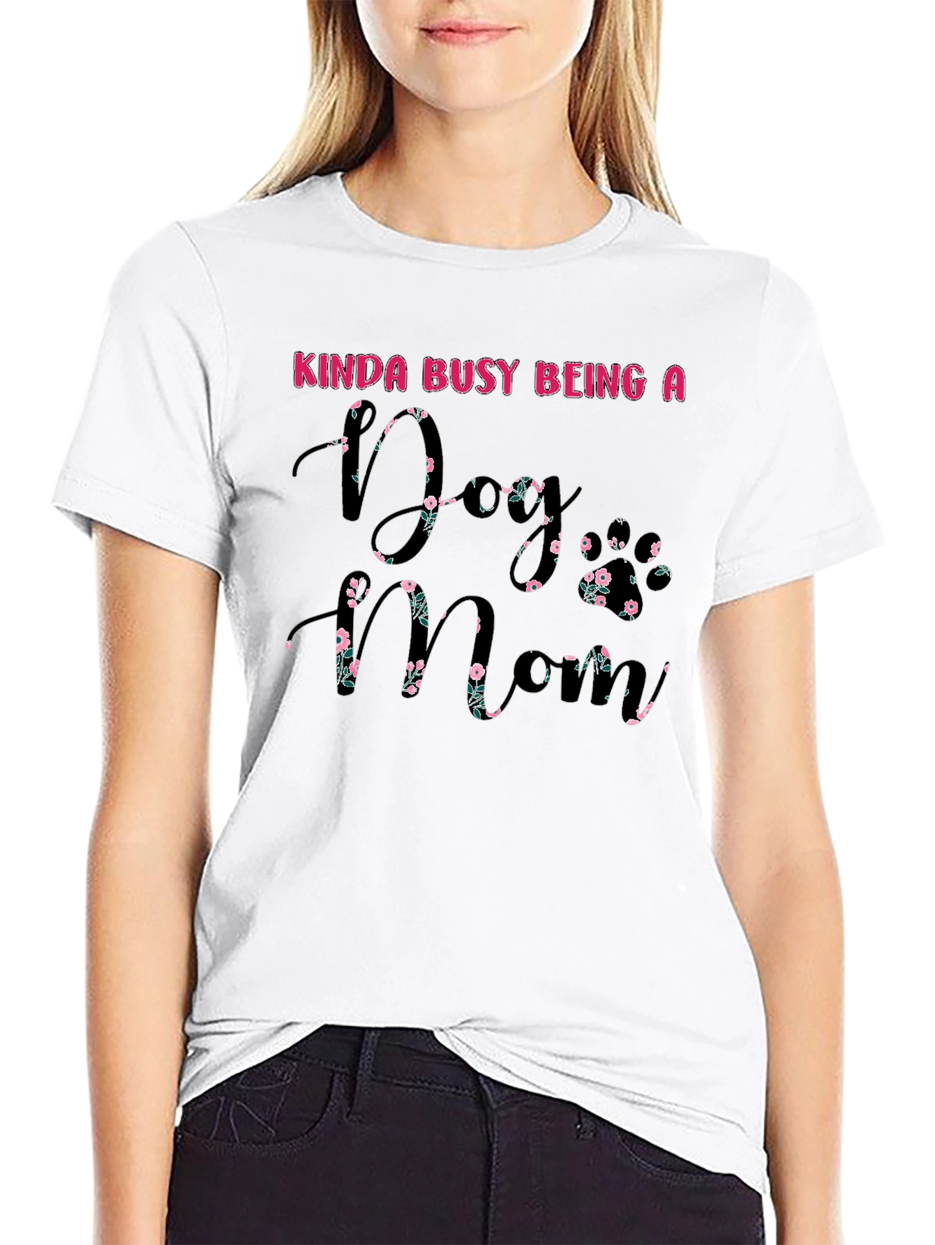 Dog Mom Floral T-Shirt