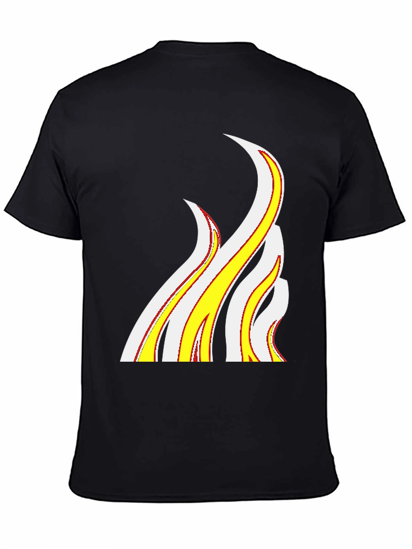 Flame Graphic Black T-Shirt - Bold Style