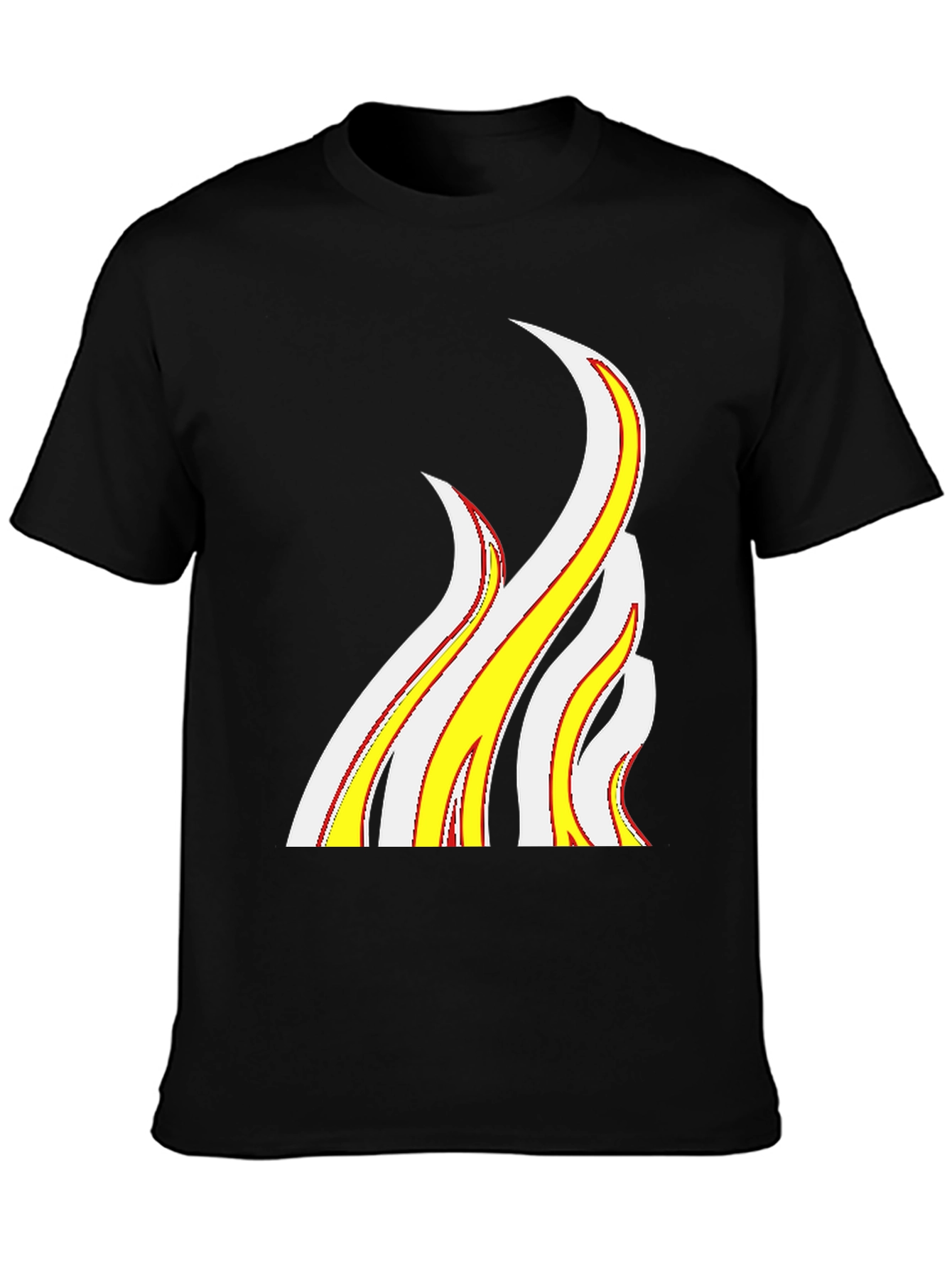 Flame Graphic Black T-Shirt - Bold Style