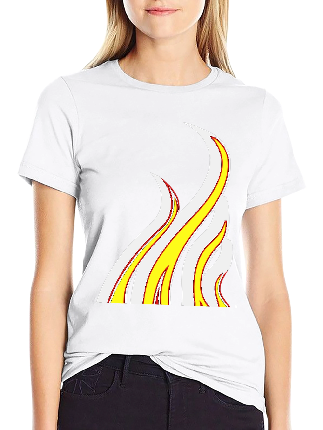 Flame Graphic Black T-Shirt - Bold Style