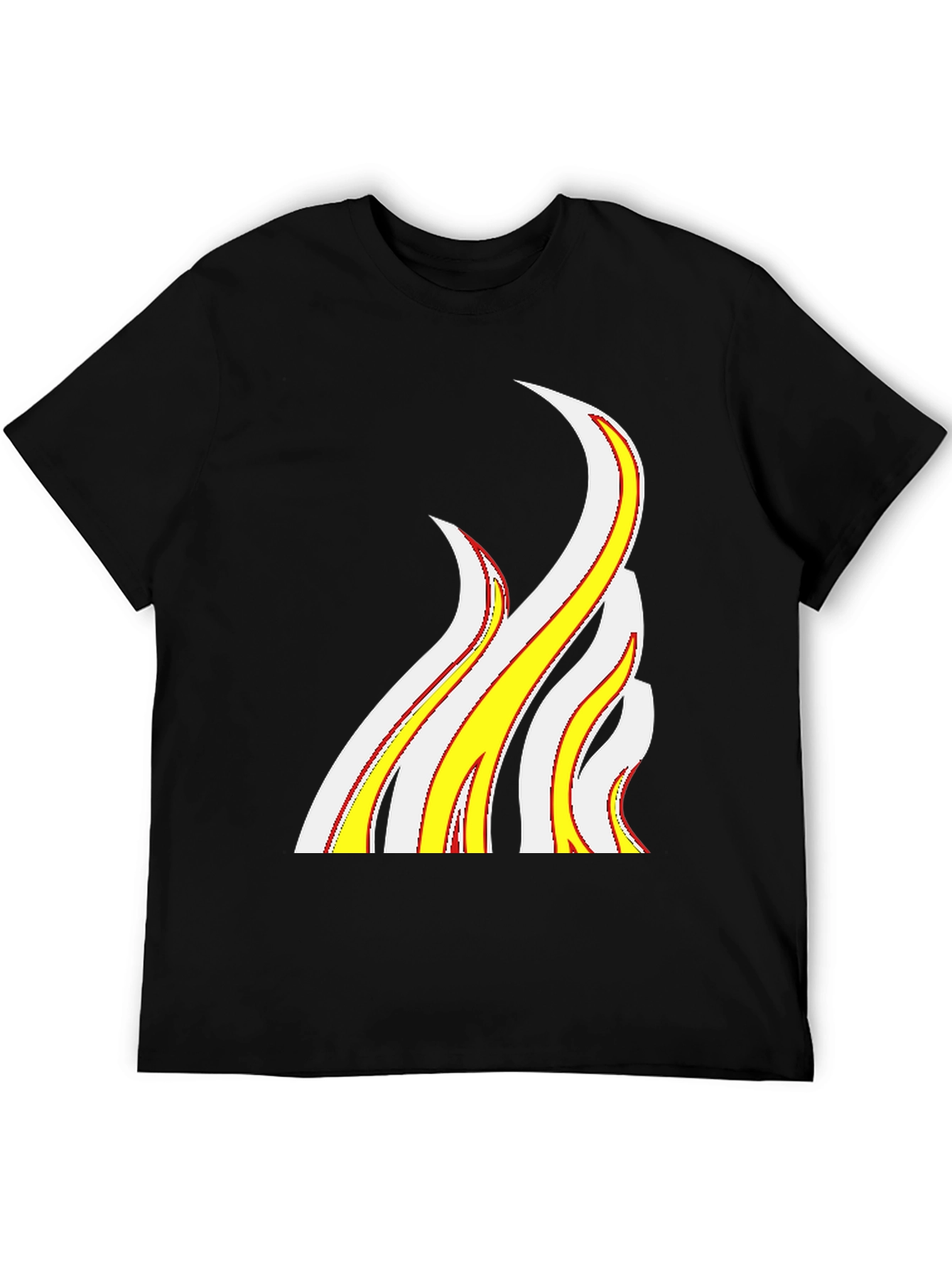 Flame Graphic Black T-Shirt - Bold Style