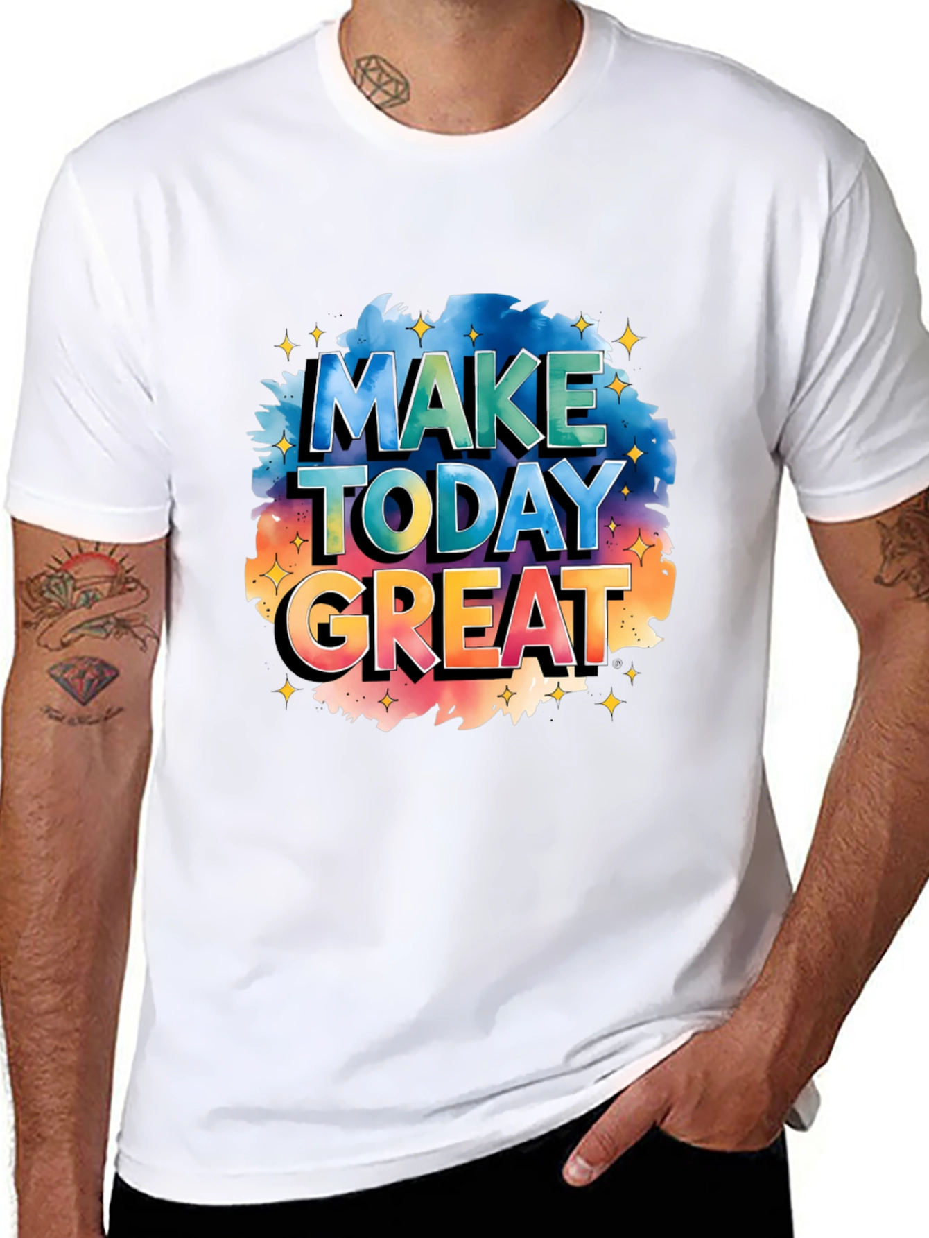 Make Today Great Graphic Tee - Stylish Black T-Shirt