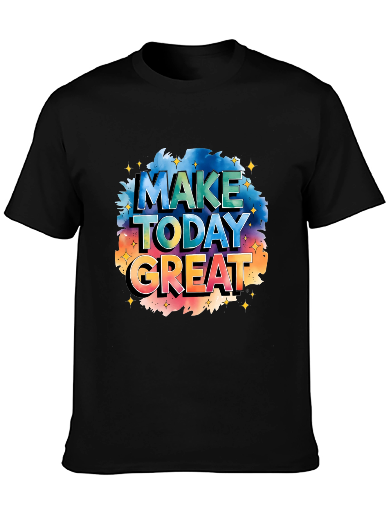 Make Today Great Graphic Tee - Stylish Black T-Shirt